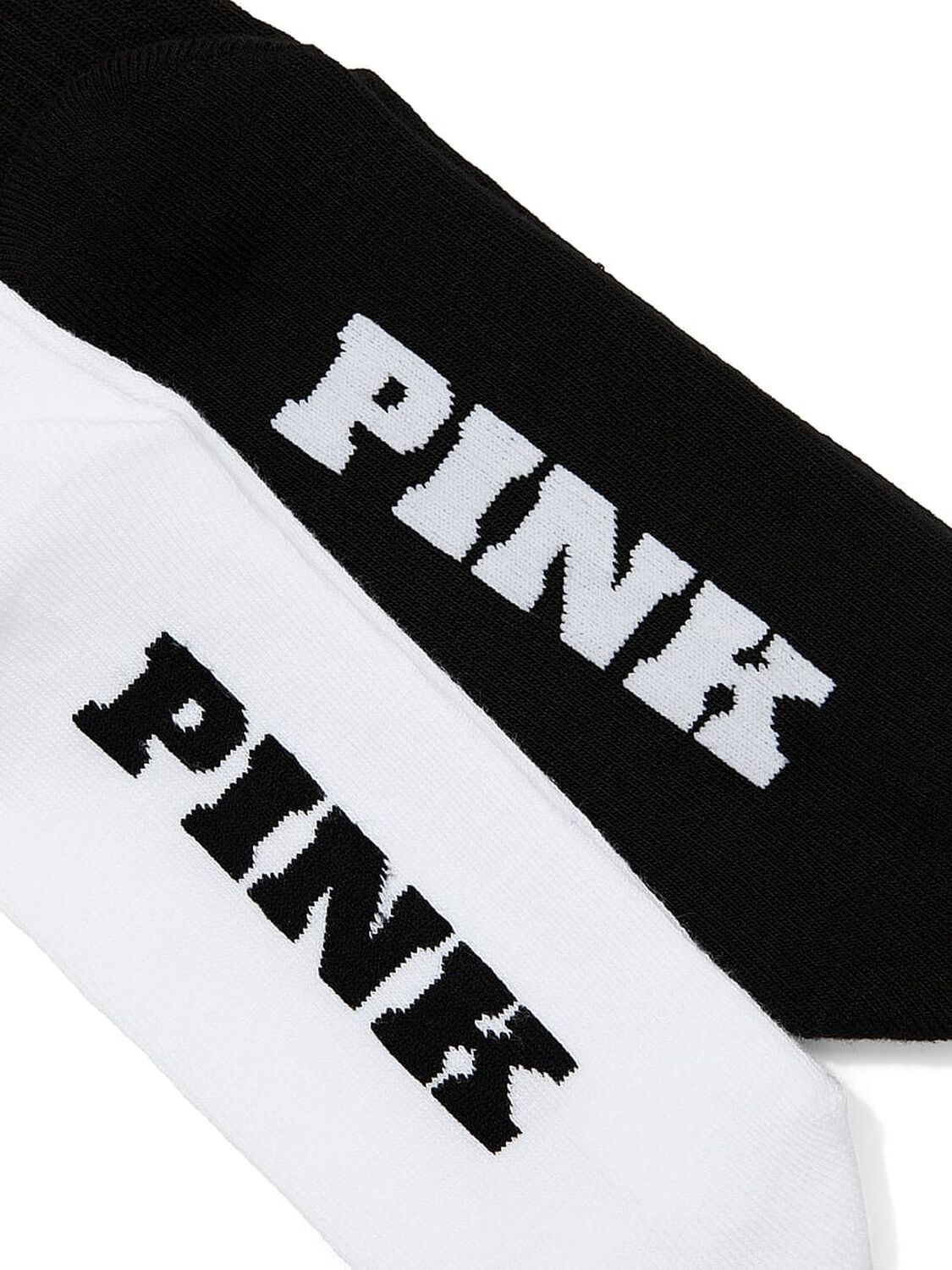 pink Pink 2-Pack Crew Socks White & Pure Black With Dog 2 of 2 