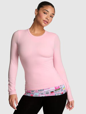 PINK Base Stretch&trade; Long-Sleeve Tee
