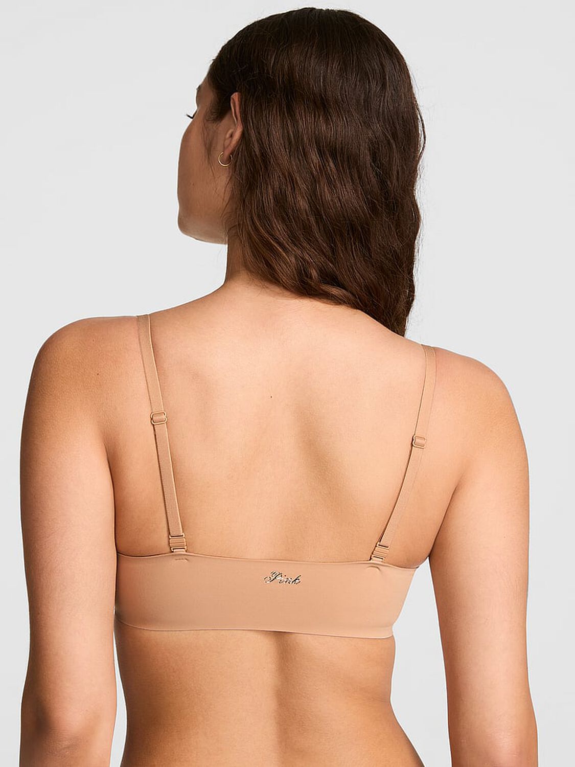 vs Pink Marshmallow Unlined Wireless Comfy Bralette Praline 2 of 3 