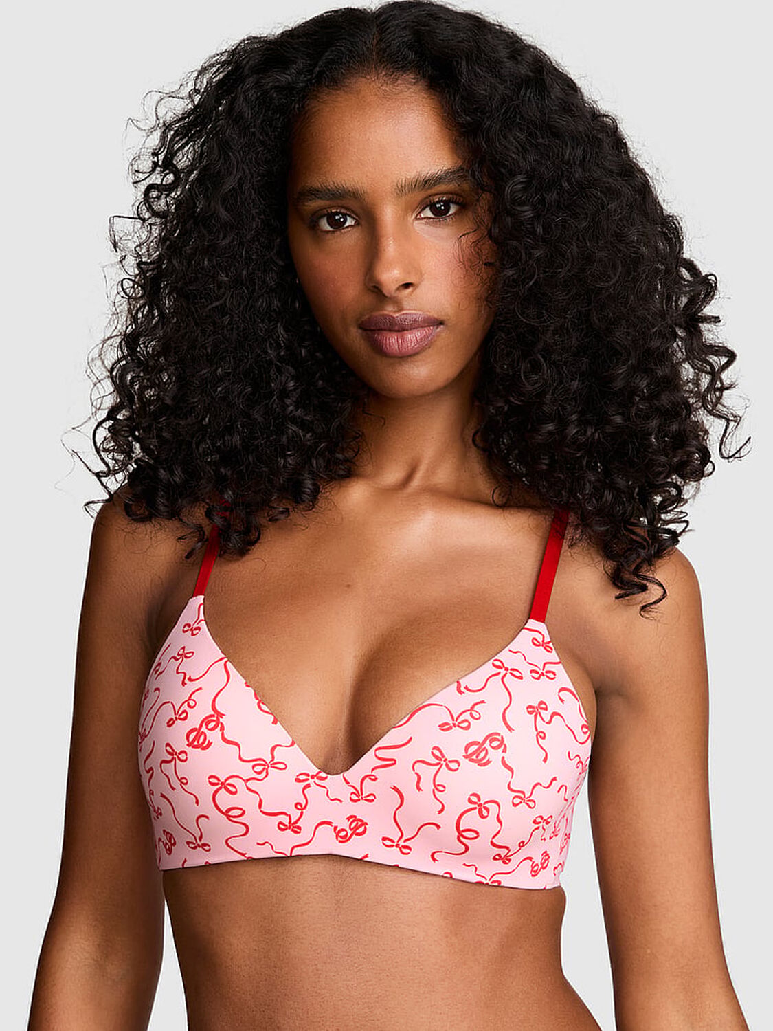pink Pink Marshmallow Push-Up Wireless Comfy Bra 1 of 3 