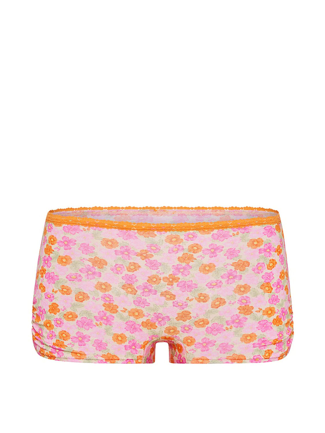 pink Pink Cotton Dorm Boyshort Panty Vitamin C Floral Print 3 of 3 
