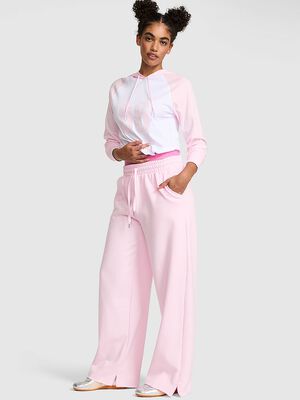 Campus Fleece&trade; Wide-Leg Split-Hem Sweatpants