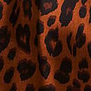 Silky Lace-Trim Boxy Pajama Shorts, Leopard Print, swatch