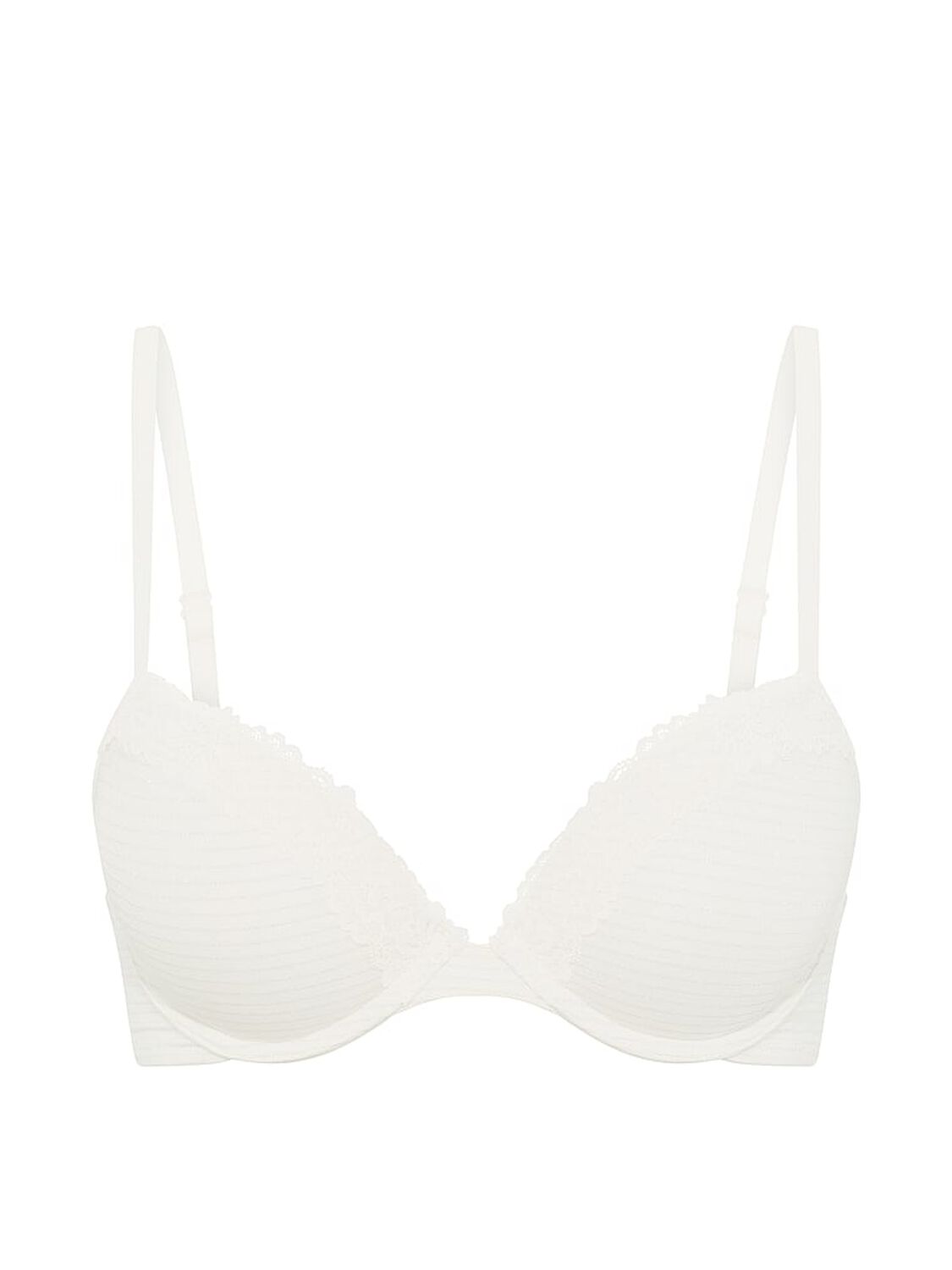 vs Pink Wear Everywhere&trade; Super Push-Up Bra Cozy White 3 of 3 