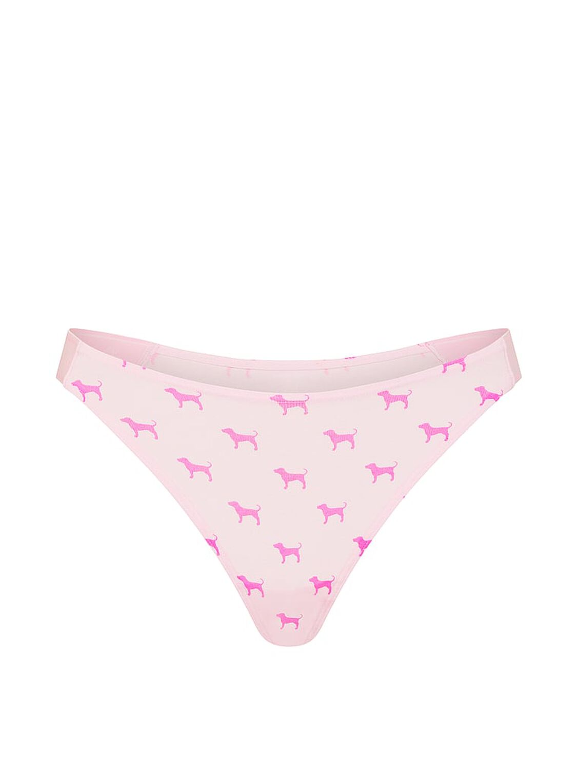 pink Pink Logo Cotton High-Leg Thong Panty Pink Tulip Dog 3 of 3 