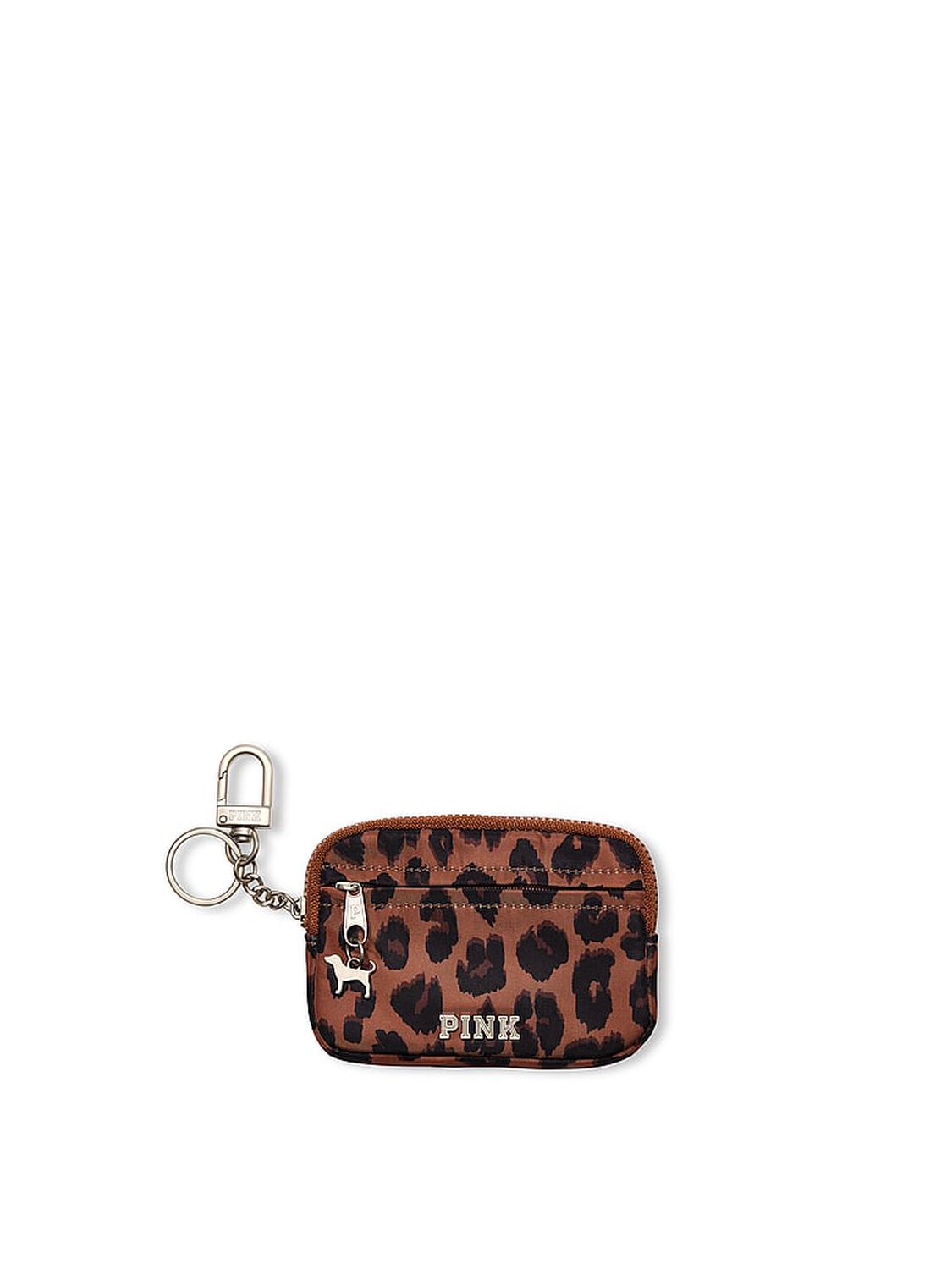 pink Pink Zip Card Holder Keychain 1 of 2 