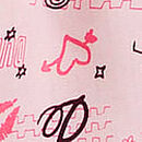 Silky Sleep Boxy Pajama Shorts, Pink Tulip Doodle, swatch