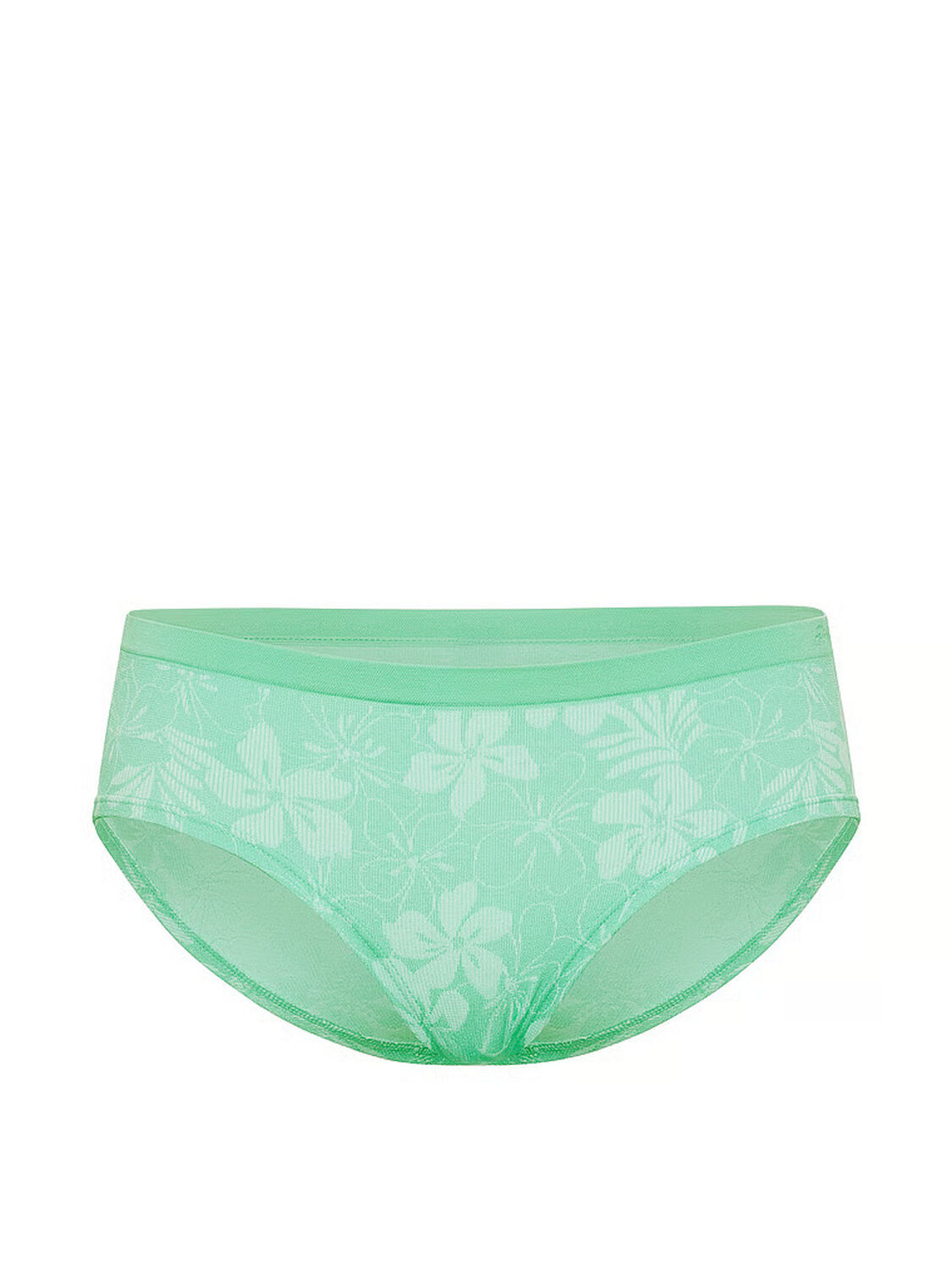 pink Pink Seamless Hiphugger Panty Green Sea Hibiscus Print 3 of 3 