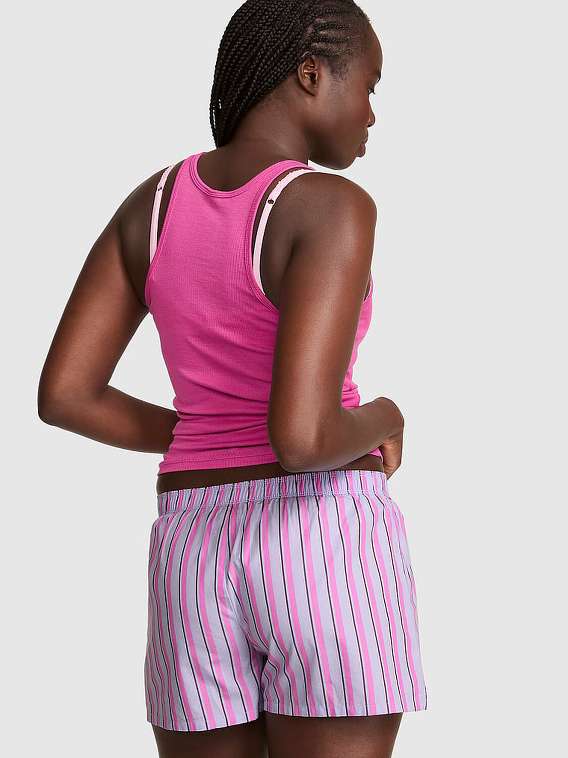 vs Pink Cotton Boxy Pajama Shorts 2 of 3 