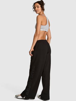 Campus Fleece&trade; Wide-Leg Split-Hem Sweatpants