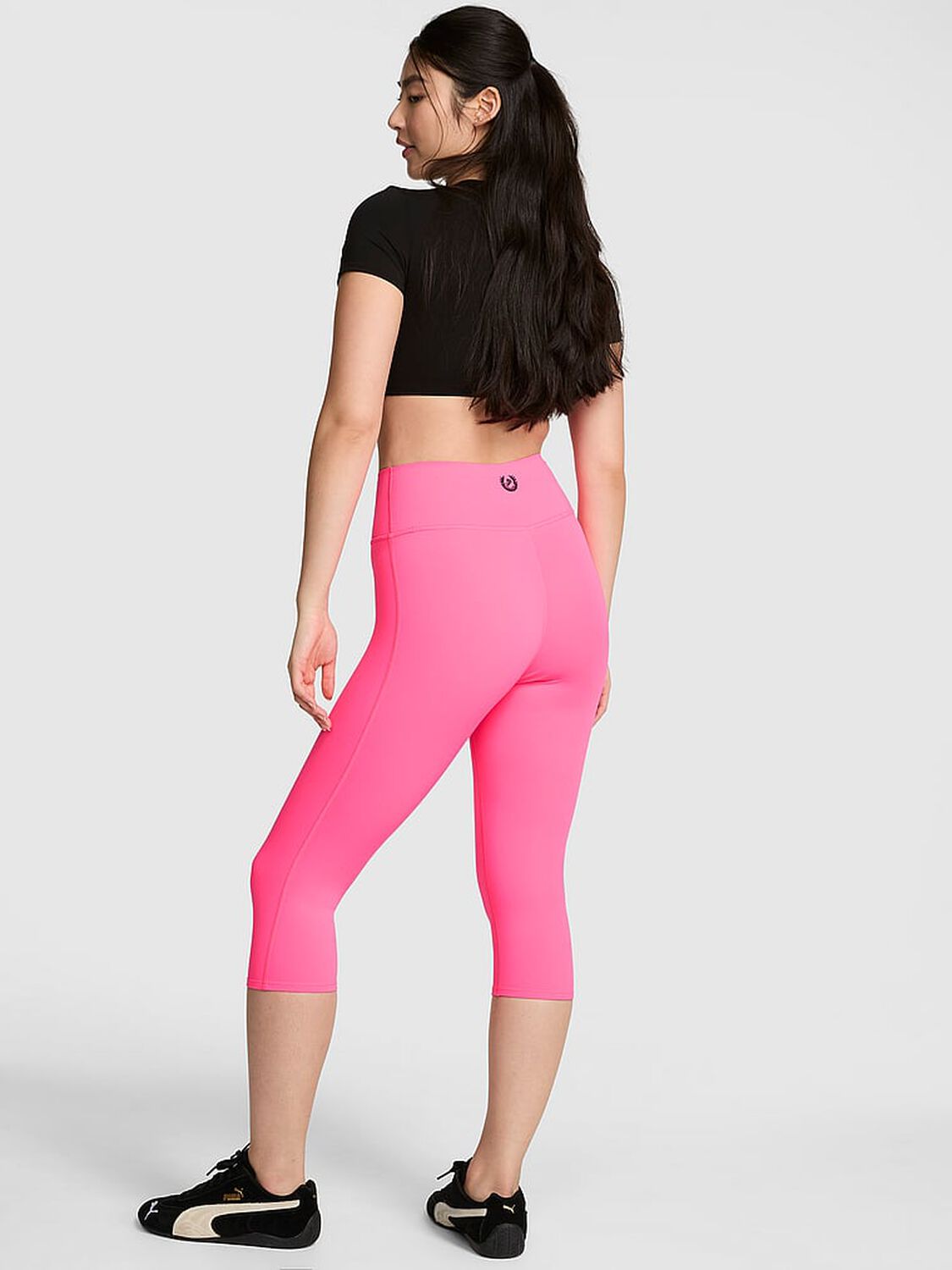 pink Pink PINK Relay&trade; Capri Leggings Fall For Me 2 of 2 