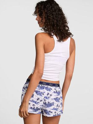 Cotton Boxy Pajama Shorts