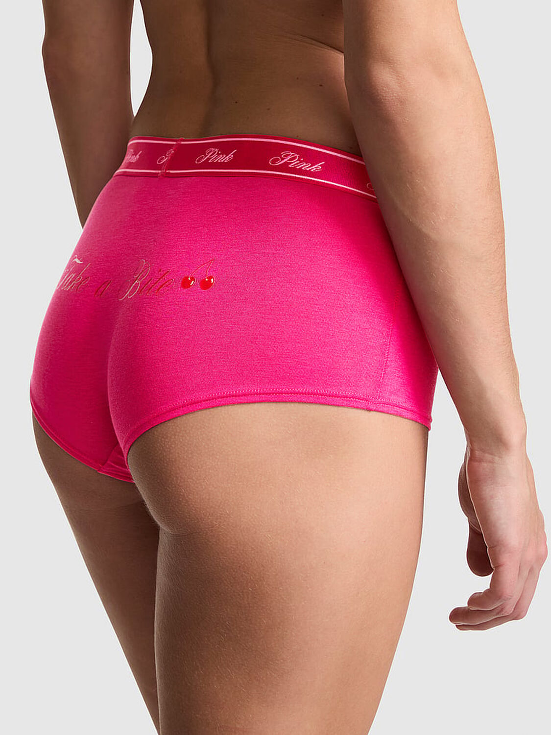 pink Pink Logo Cotton Boyshort Panty Hot Stuff 2 of 3 