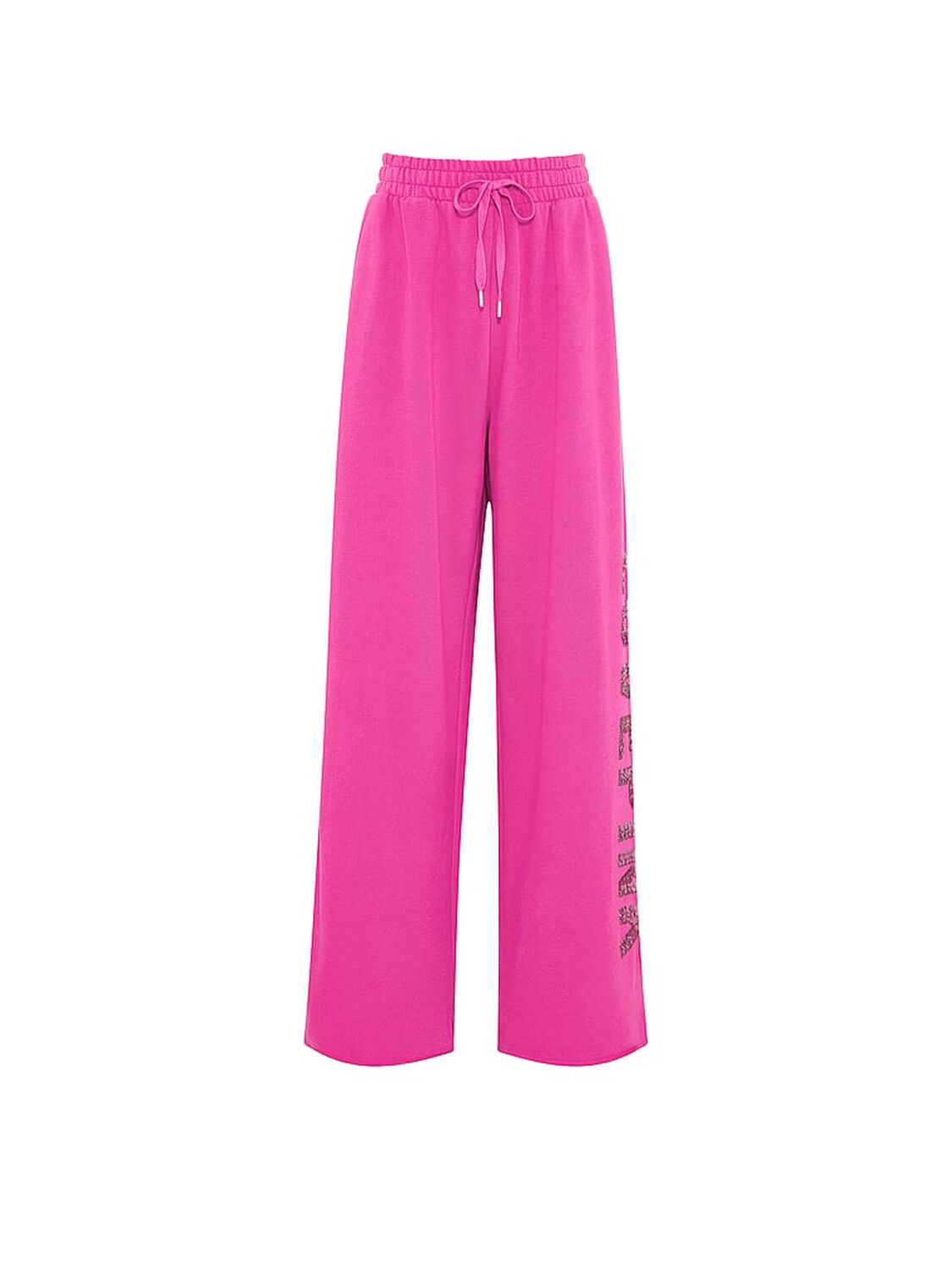 pink Pink Campus Fleece&trade; Wide-Leg Split-Hem Sweatpants Pink Fire 3 of 3 