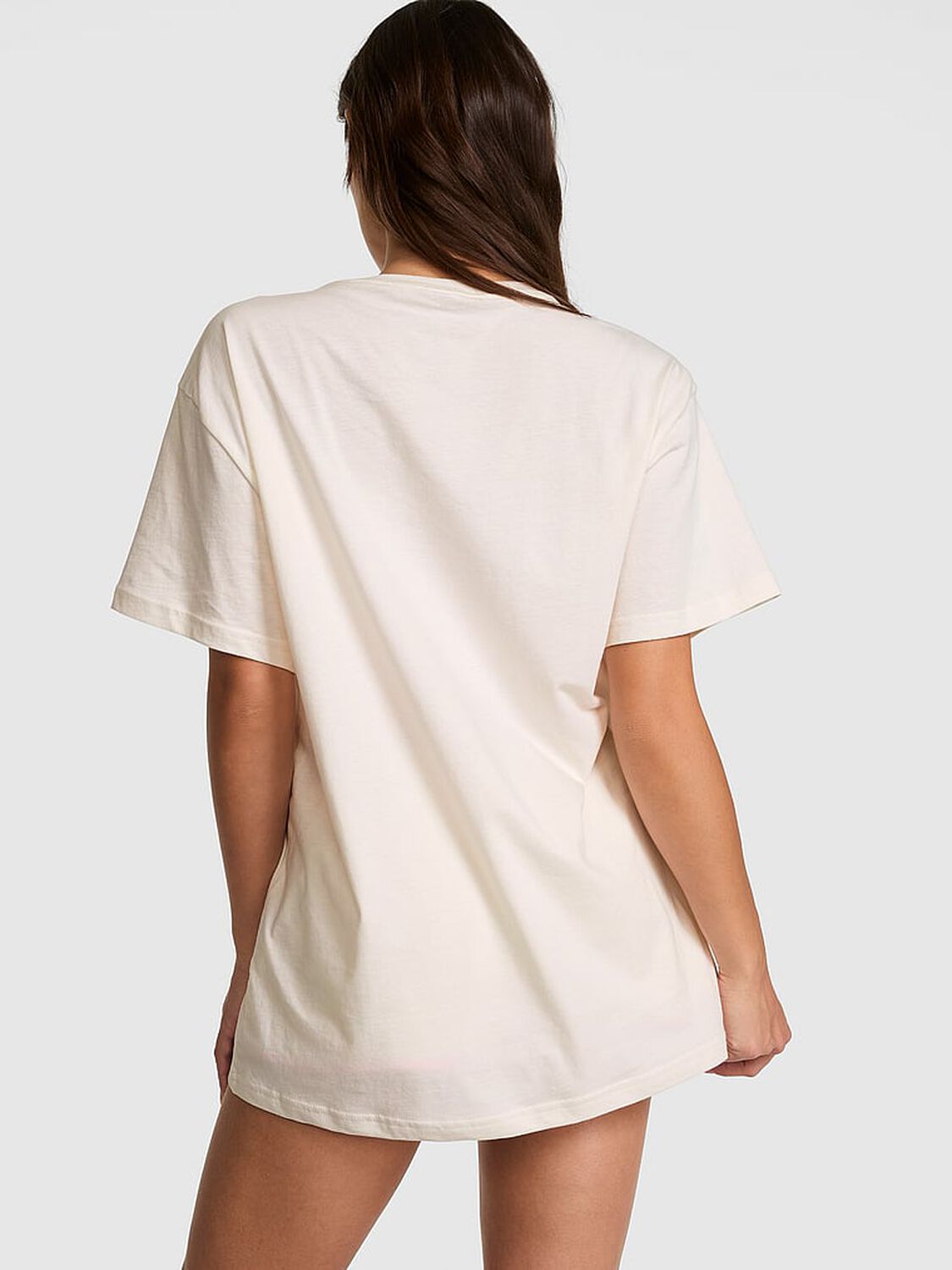 pink Pink Campus Cotton&trade; Tee Cozy White 2 of 4 