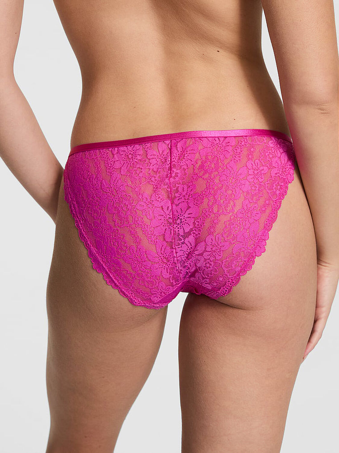pink Pink Lace String Bikini Panty Pink Fire 2 of 2 