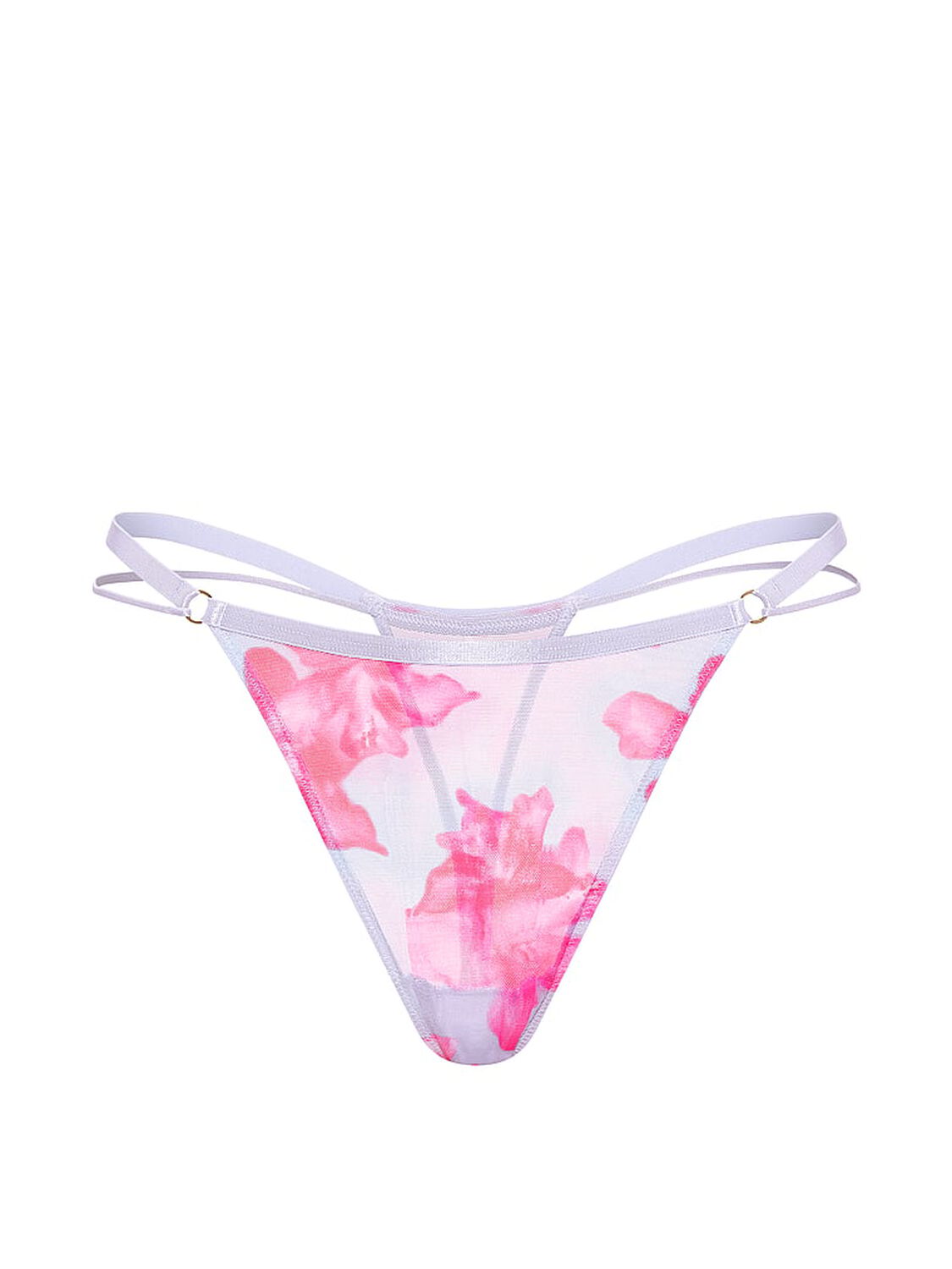 vs Pink Mesh High-Leg Thong Panty 3 of 3 
