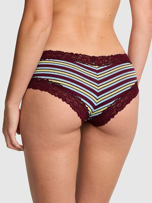 PINK Wink&trade; Lace-Trim Cotton Cheeky Panty