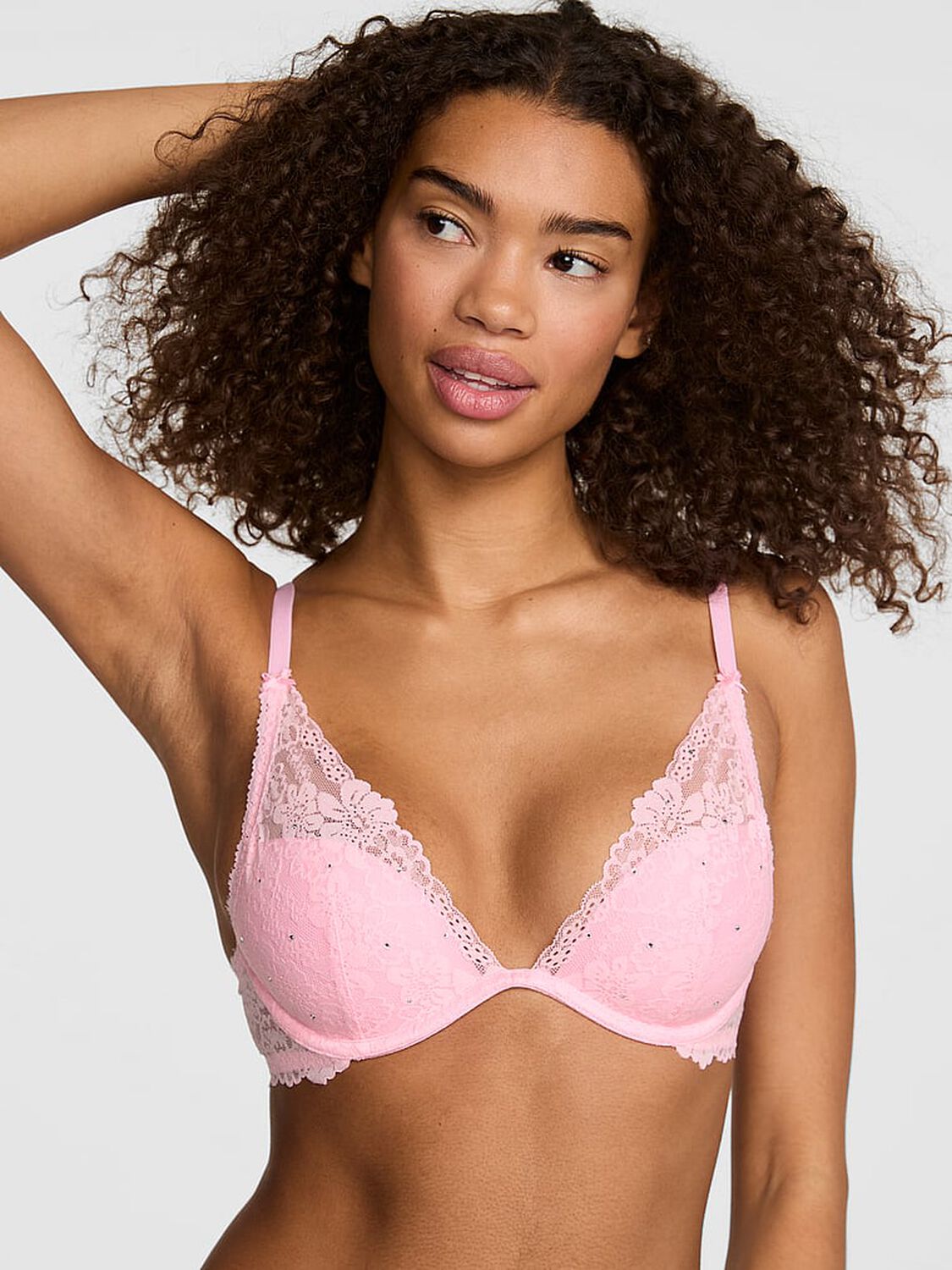 vs Pink Wink PINK Wink&trade; Lightly Lined Plunge Bra 1 of 2 
