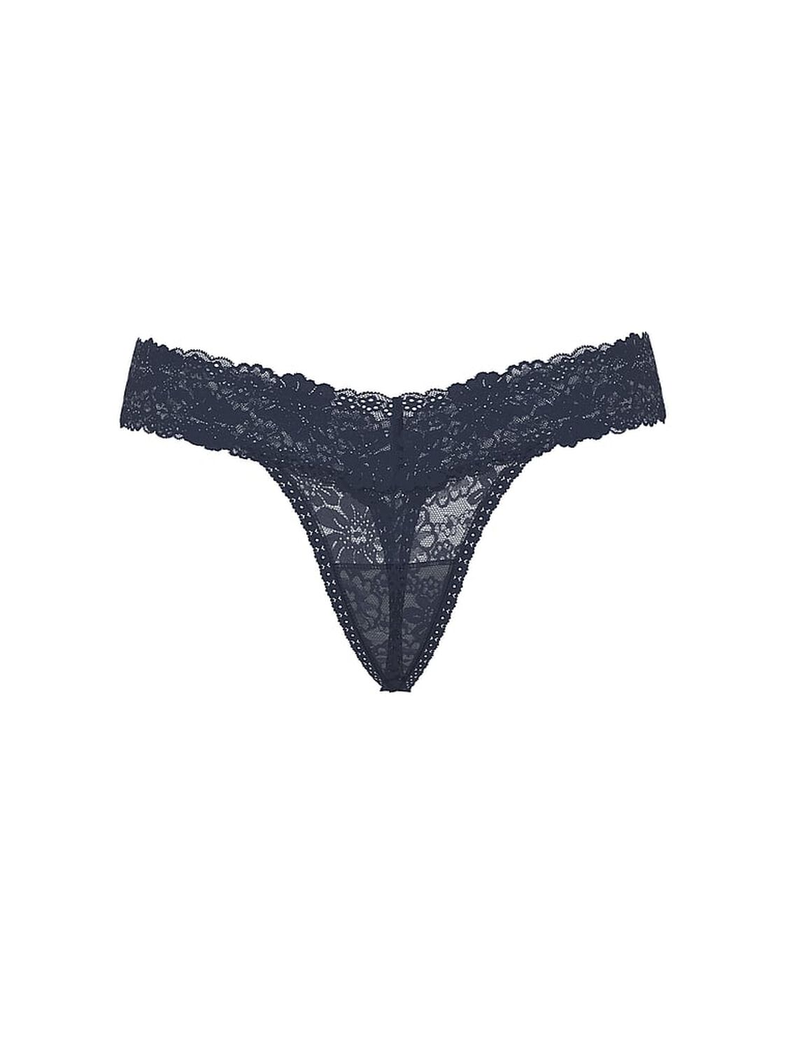 pink Pink Wink Lace Thong Panty Noir Navy 3 of 3 