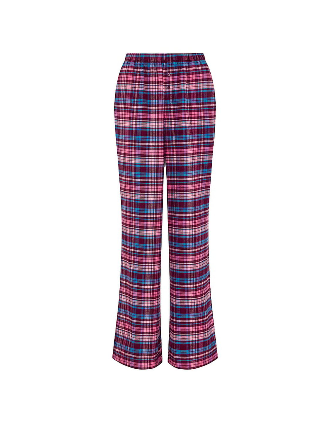 vs Pink 100% Cotton Favorite Flannel Pajama Pants Wild Rose Plaid 3 of 3 