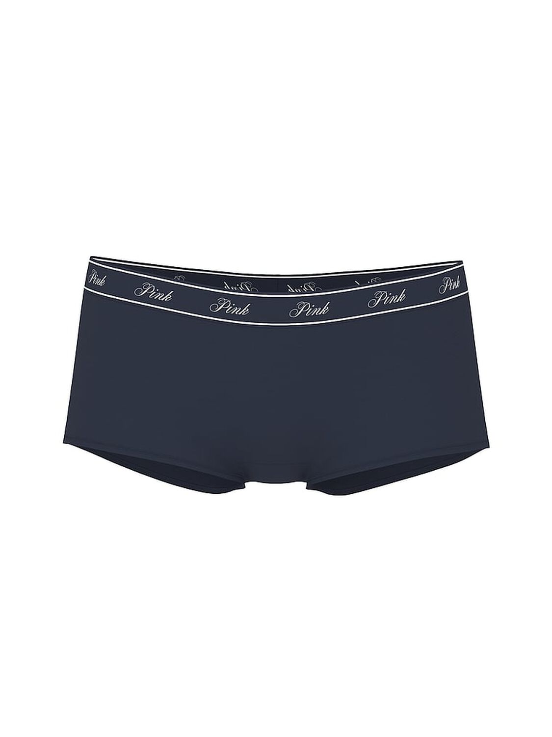pink Pink Logo Cotton Boyshort Panty Noir Navy 3 of 4 