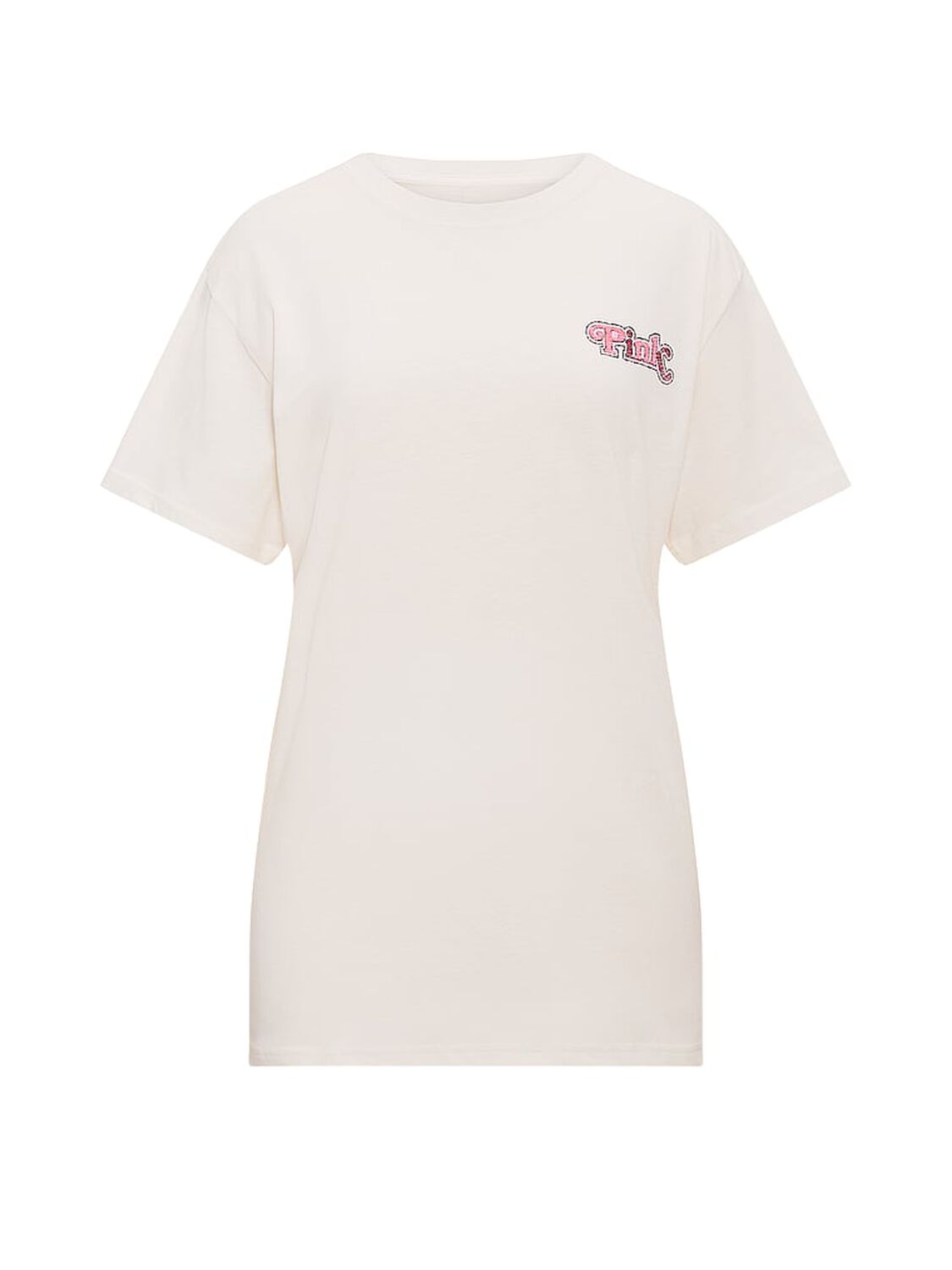 pink Pink Campus Cotton&trade; Tee Cozy White 3 of 3 