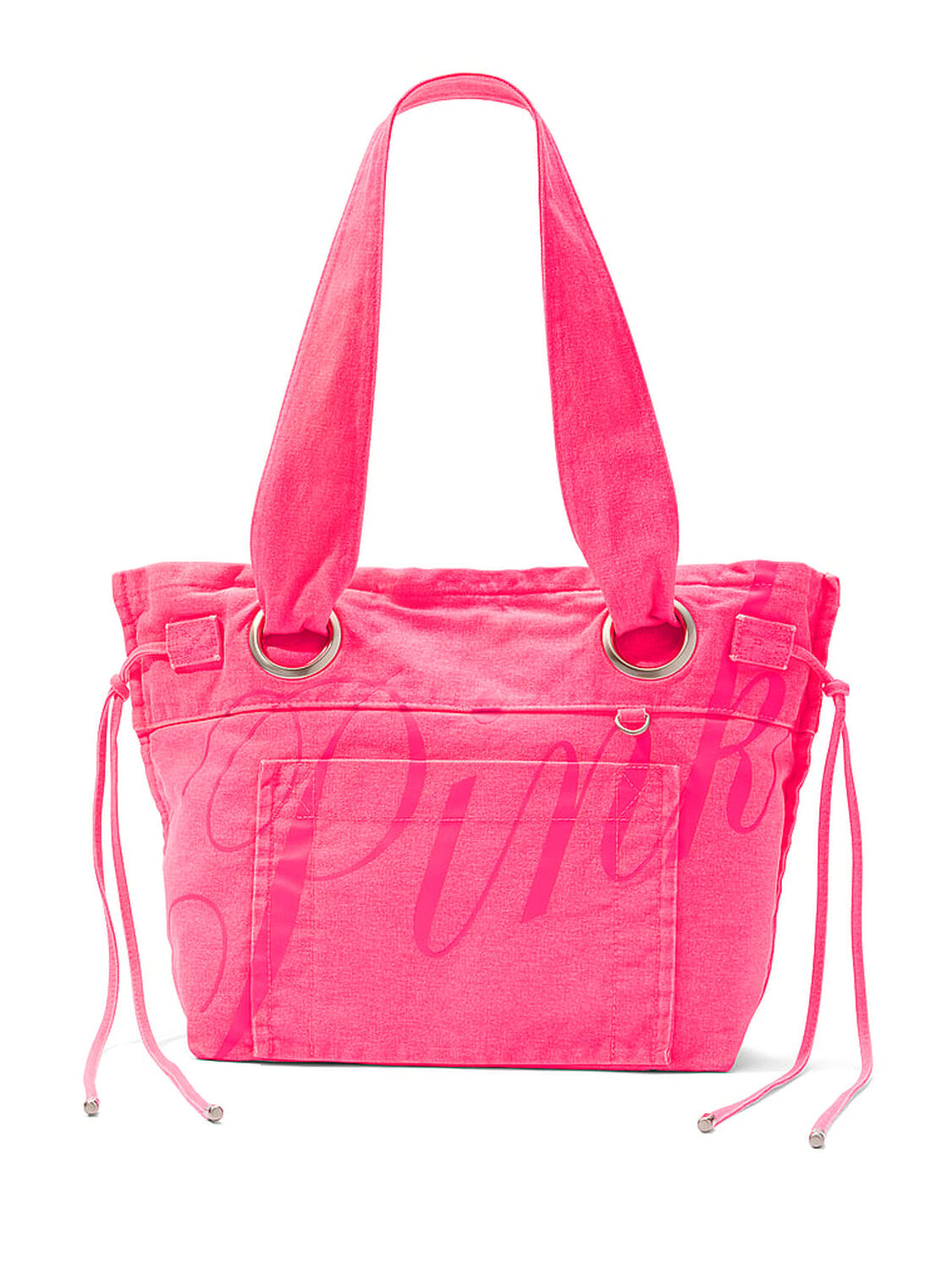 vs Pink Canvas Flat-Bottom Tote Bag 1 of 3 