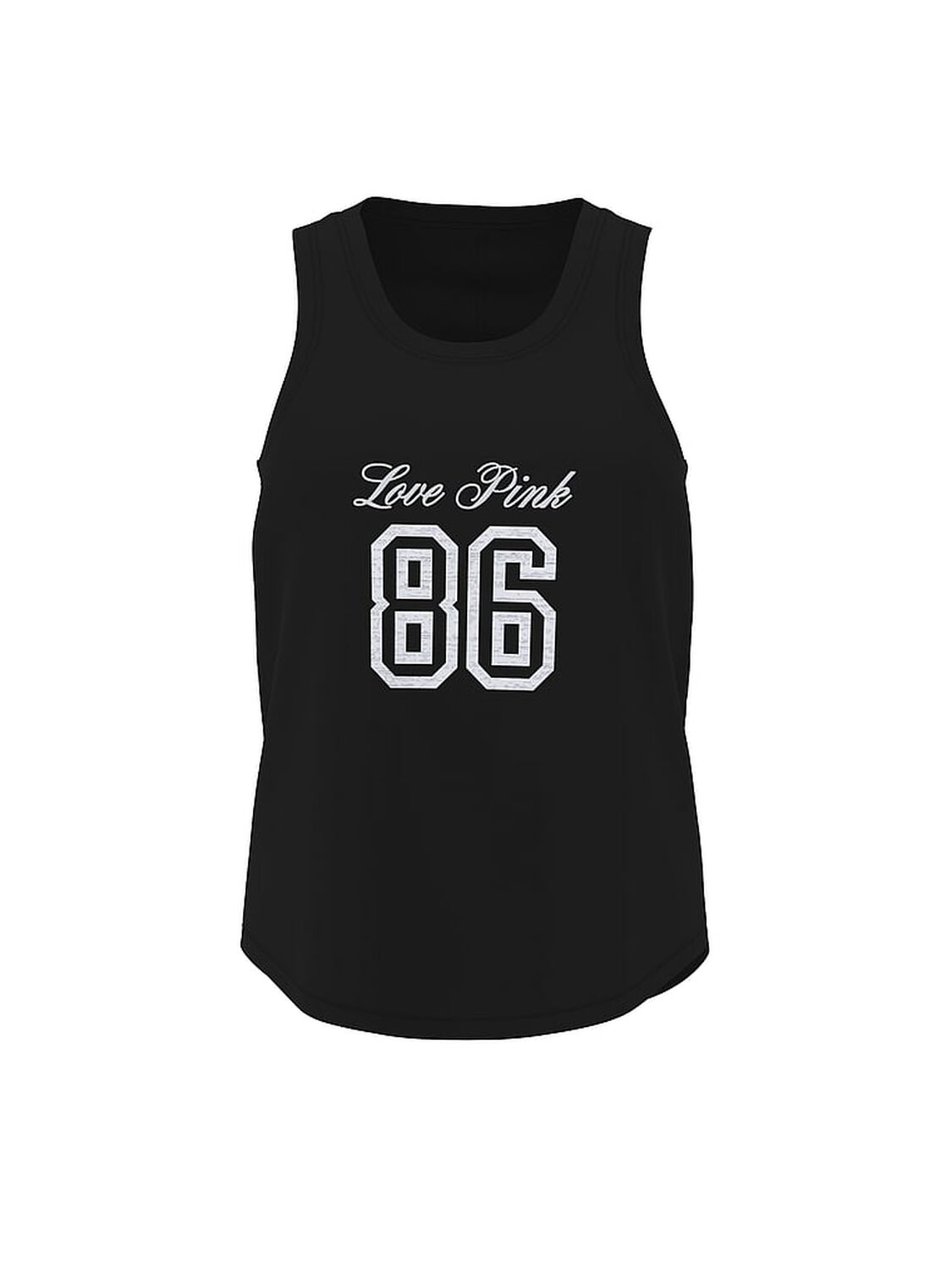 pink Pink Campus Cotton&trade; Tank Top Pure Black 3 of 3 