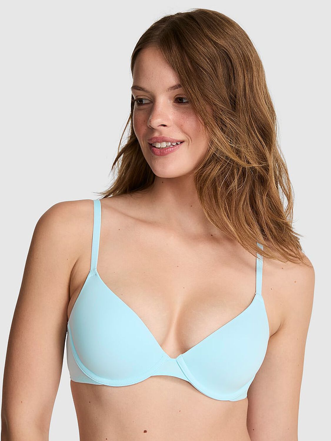 vs Pink Wear Everywhere&trade; Lightly Lined Full Coverage T-Shirt Bra Stream 1 of 3 