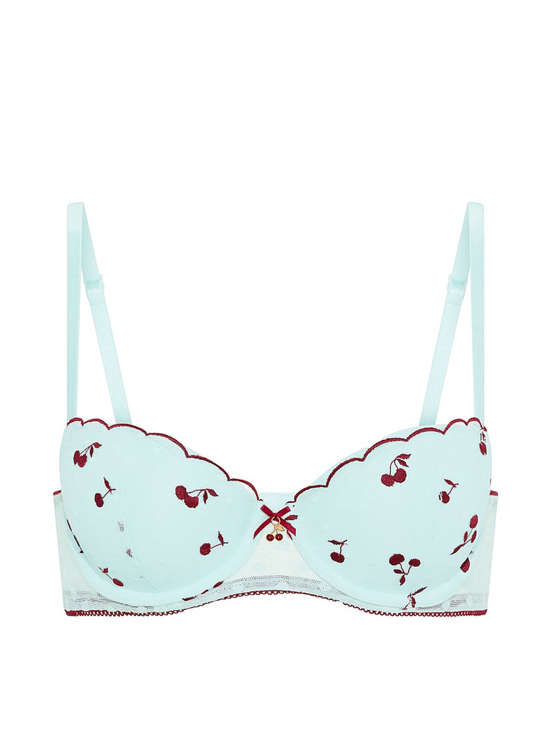 vs Pink PINK Wink&trade; Push-Up Balconette Bra Spray Blue 3 of 3 