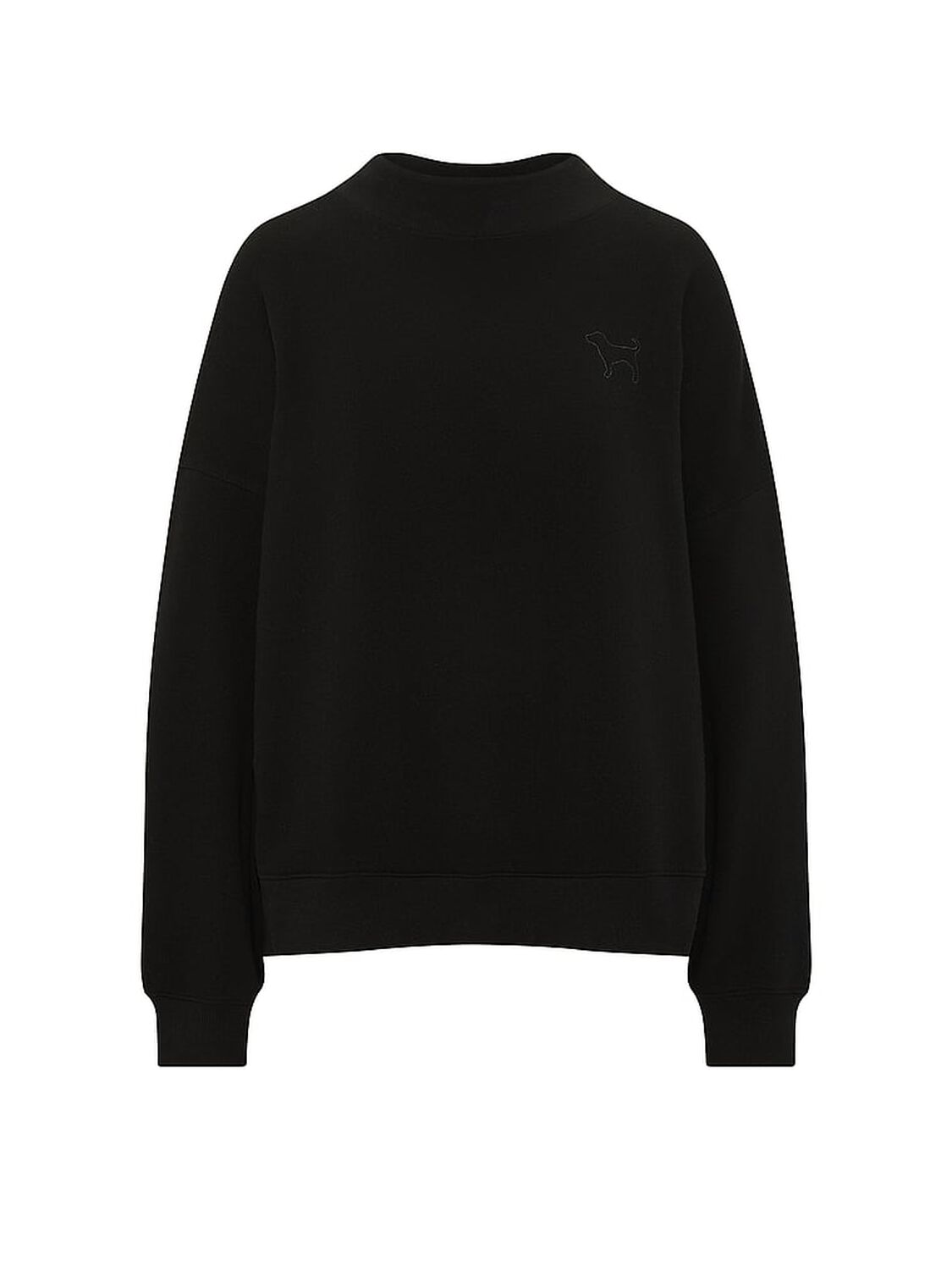 pink Pink Campus Fleece&trade; Oversized Mock-Neck Sweatshirt 3 of 3 