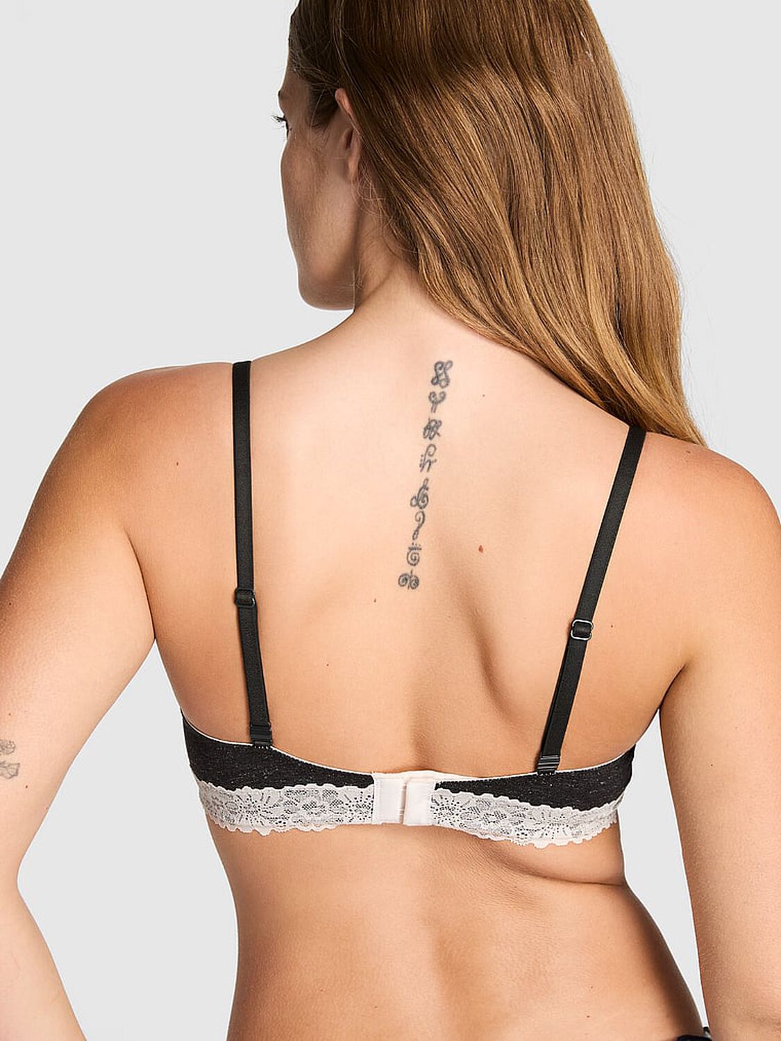 vs Pink Wear Everywhere&trade; Push-Up Bra Charcoal Heather Grey 2 of 3 