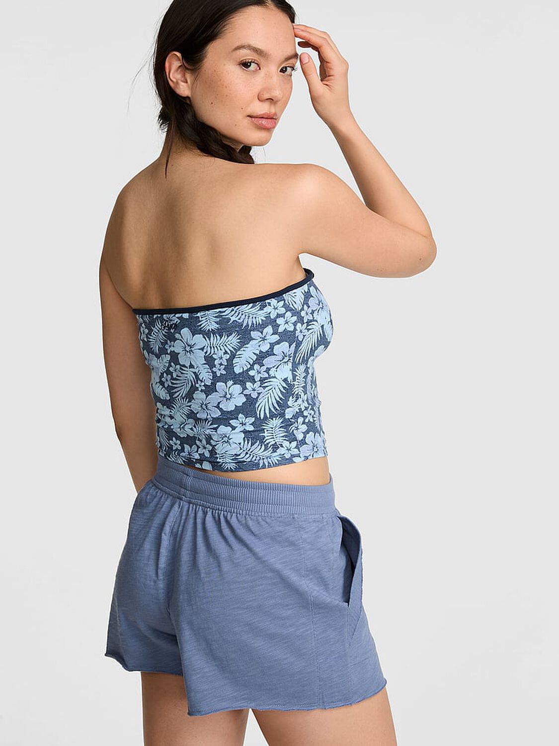 pink Pink Lightweight Lounge A-Line Shorts Dusty Iris 2 of 2 
