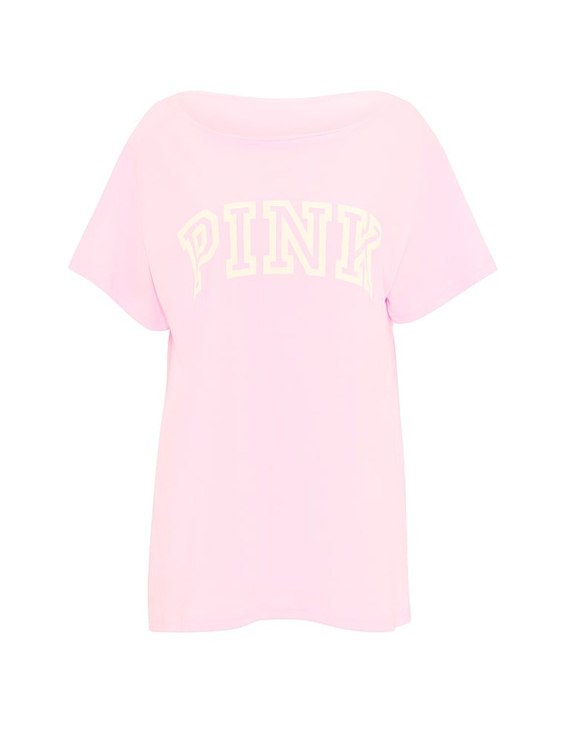 pink Pink Campus Cotton&trade; Off-The-Shoulder Tee Coconut Pink 3 of 3 