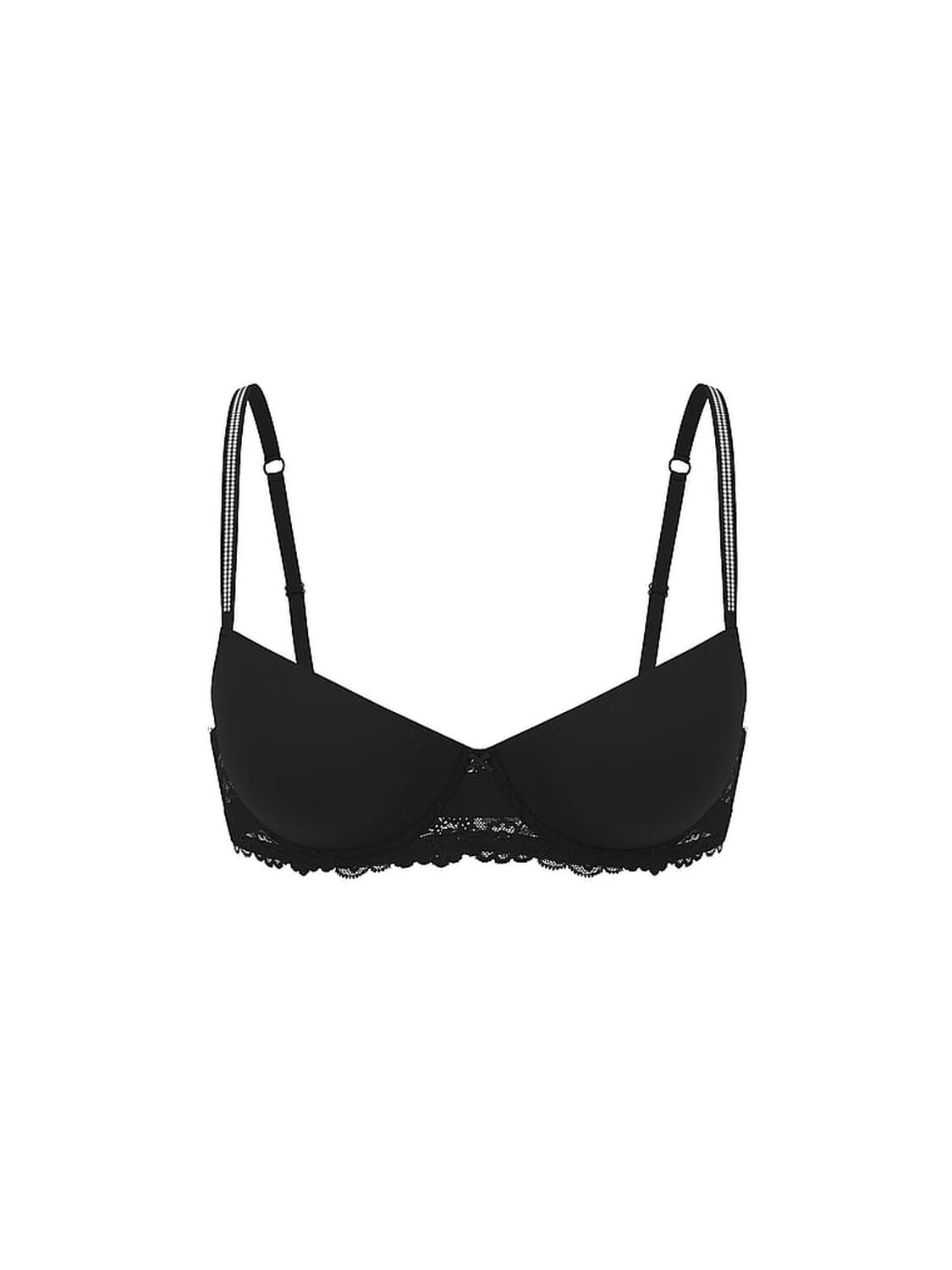pink Pink Wink PINK Wink&trade; Lightly Lined Balconette Bra Black 3 of 3 
