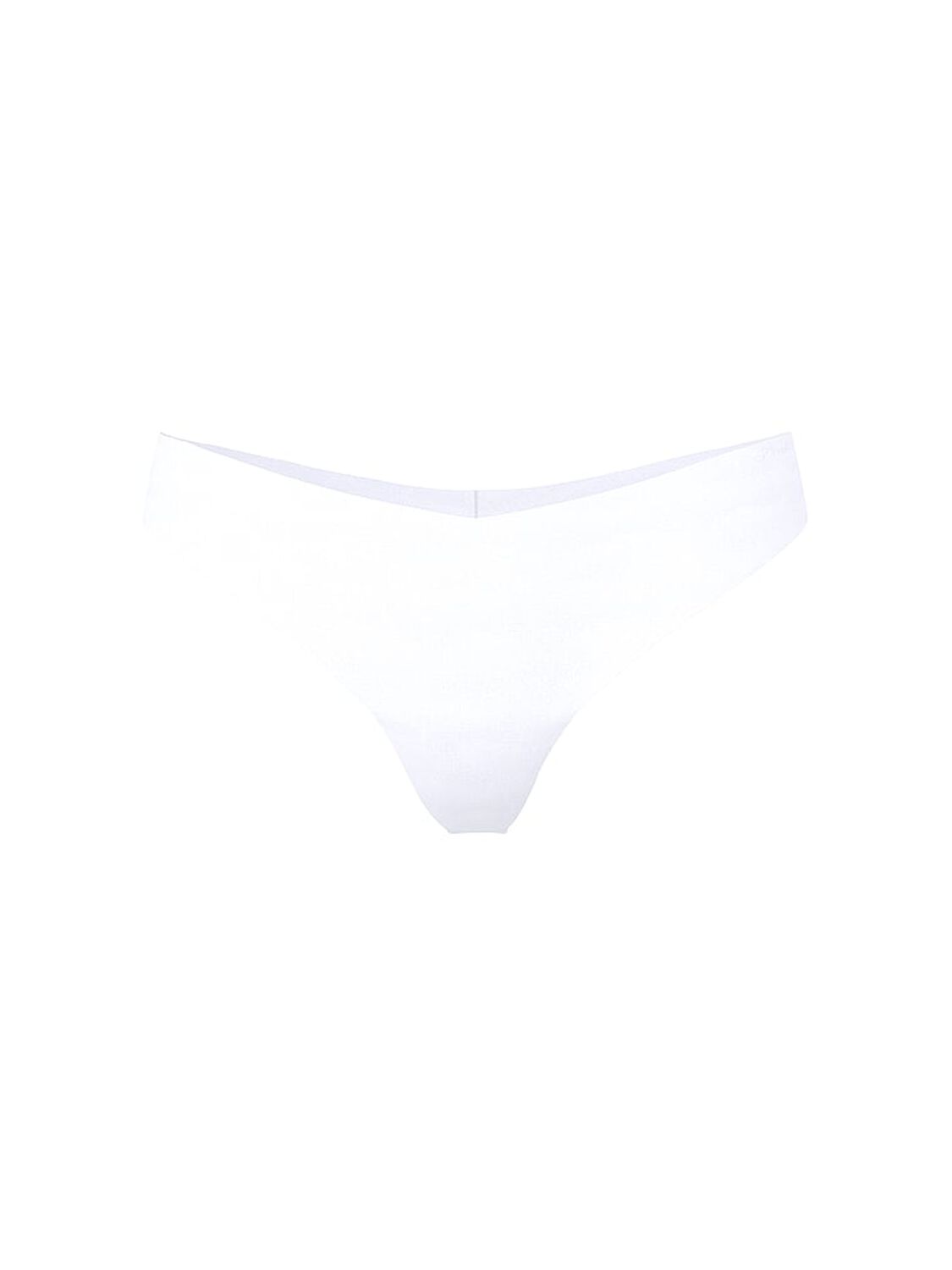 pink Pink No-Show Thong Panty White 3 of 3 