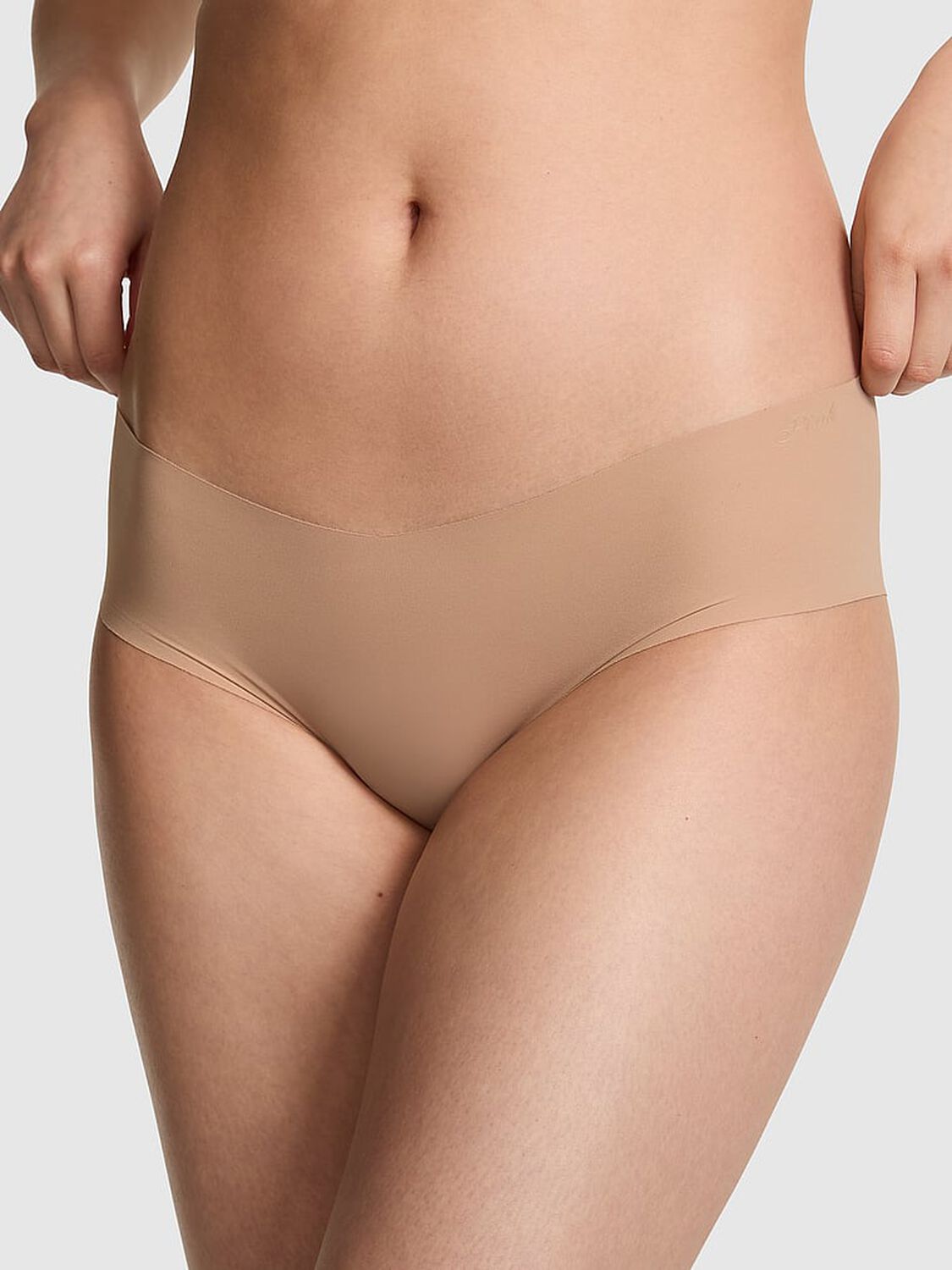 pink Pink No-Show Hiphugger Panty Praline 1 of 3 