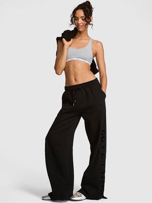 Campus Fleece&trade; Wide-Leg Split-Hem Sweatpants