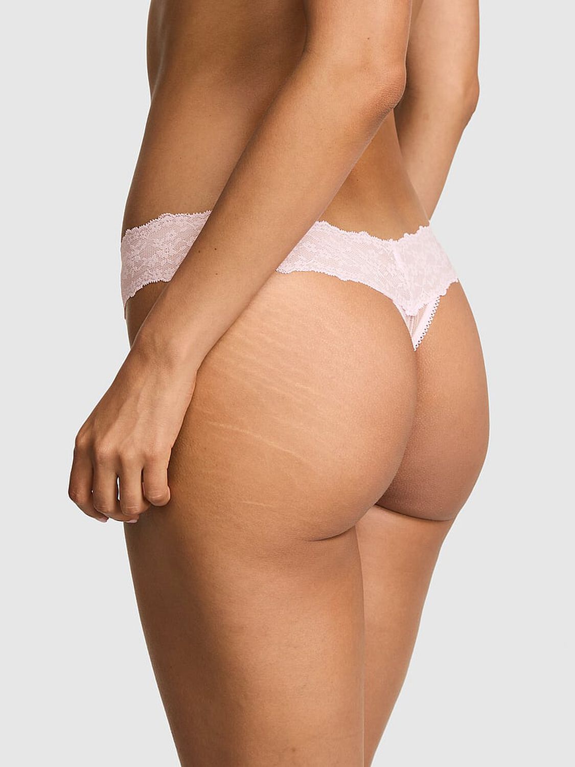 vs Pink PINK Wink&trade; Thong Panty Pink Tulip 2 of 3 