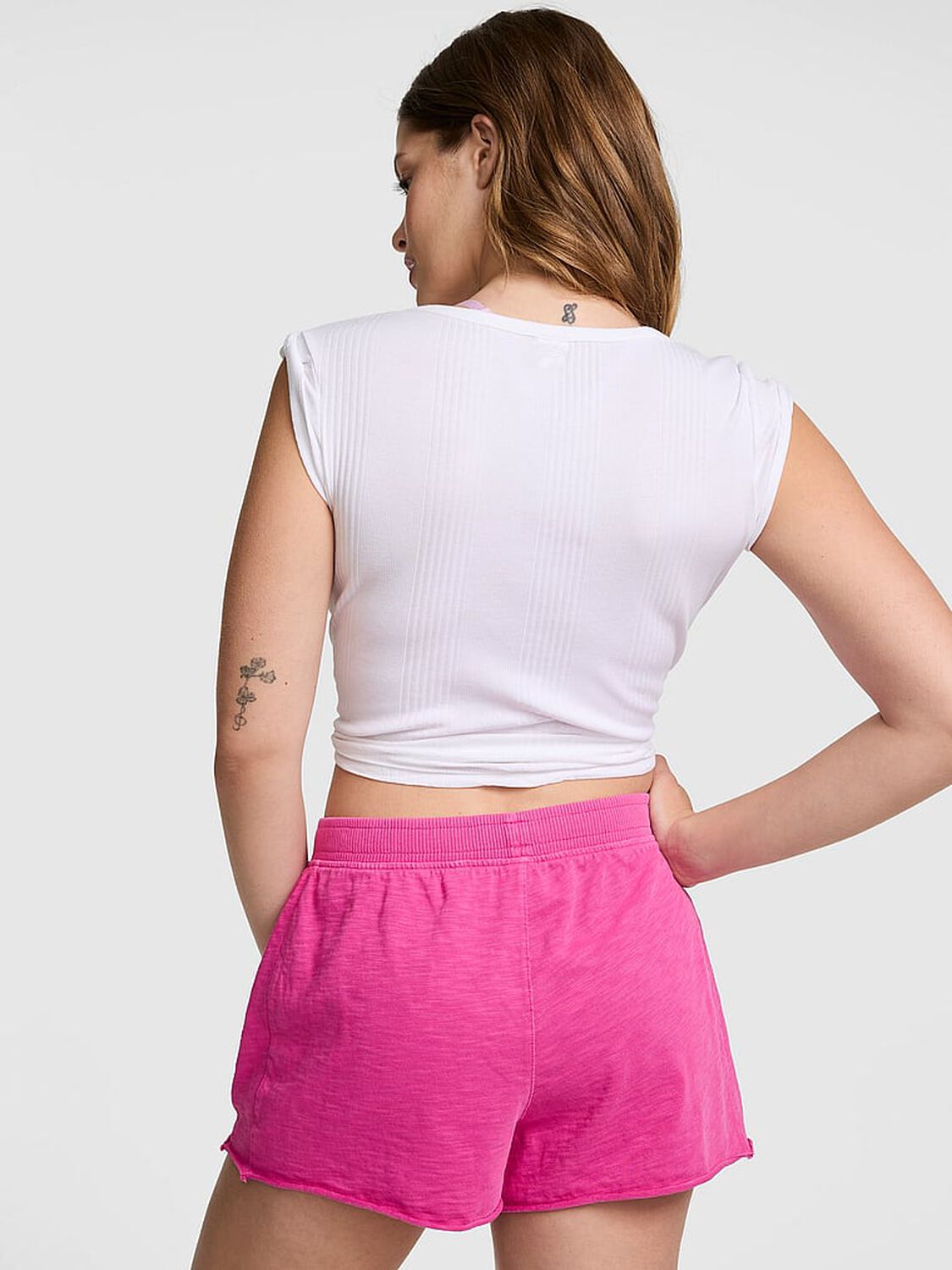 pink Pink Lightweight Lounge A-Line Shorts Pink Fire 2 of 2 
