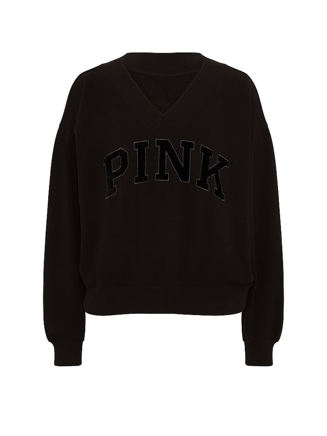 pink Pink Campus Fleece&trade; V-Neck Sweatshirt 3 of 3 