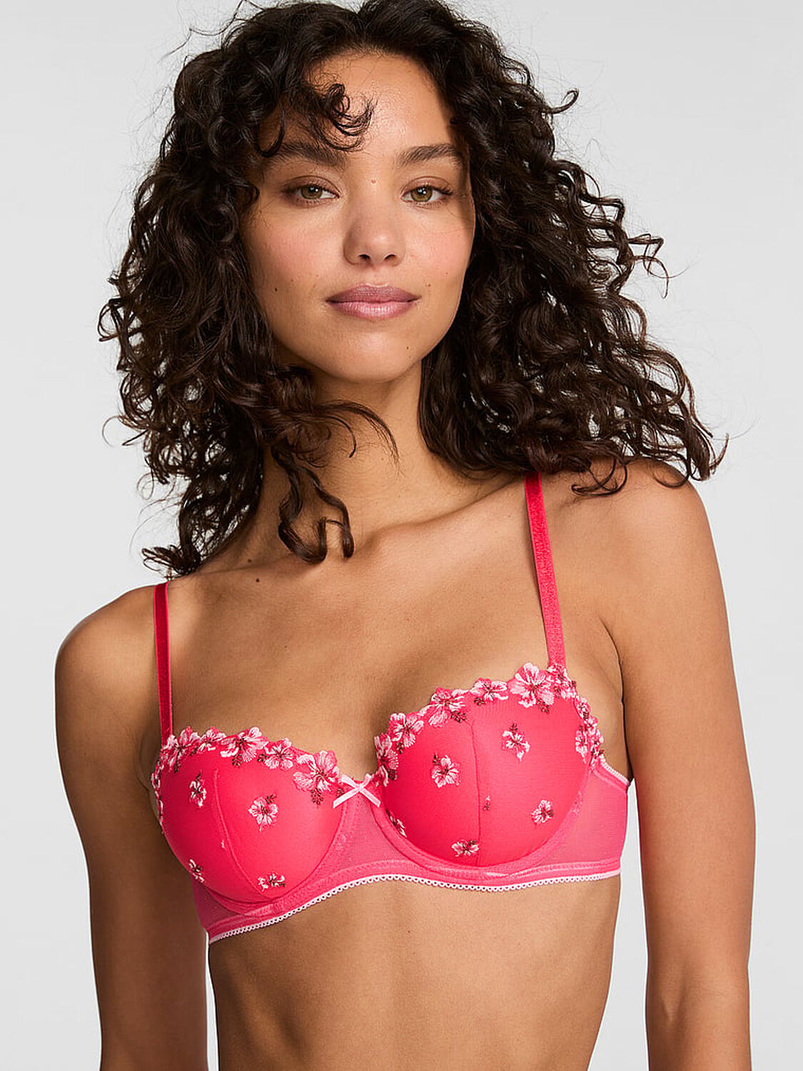 pink Pink Wink PINK Wink&trade; Lightly Lined Balconette Bra Candy Pink 1 of 2 