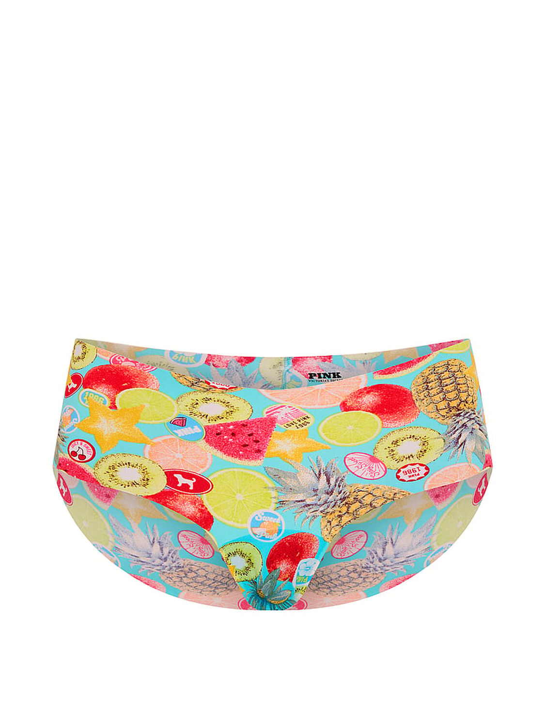 pink Pink No-Show Hiphugger Panty Aqua Chill Fruit Print 3 of 3 