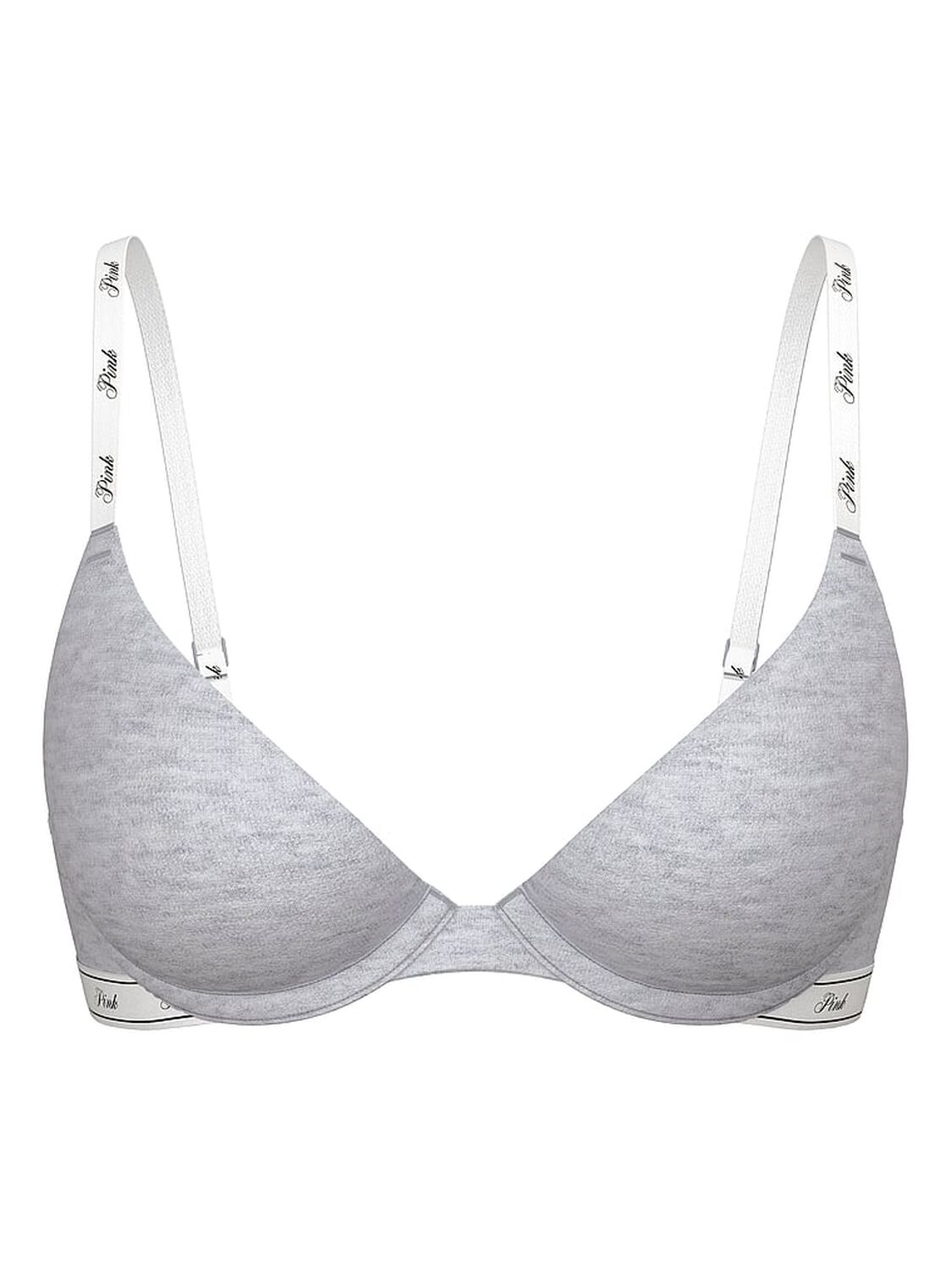pink Pink Wear Everywhere&trade; Push-Up Bra Medium Heather Grey 3 of 3 
