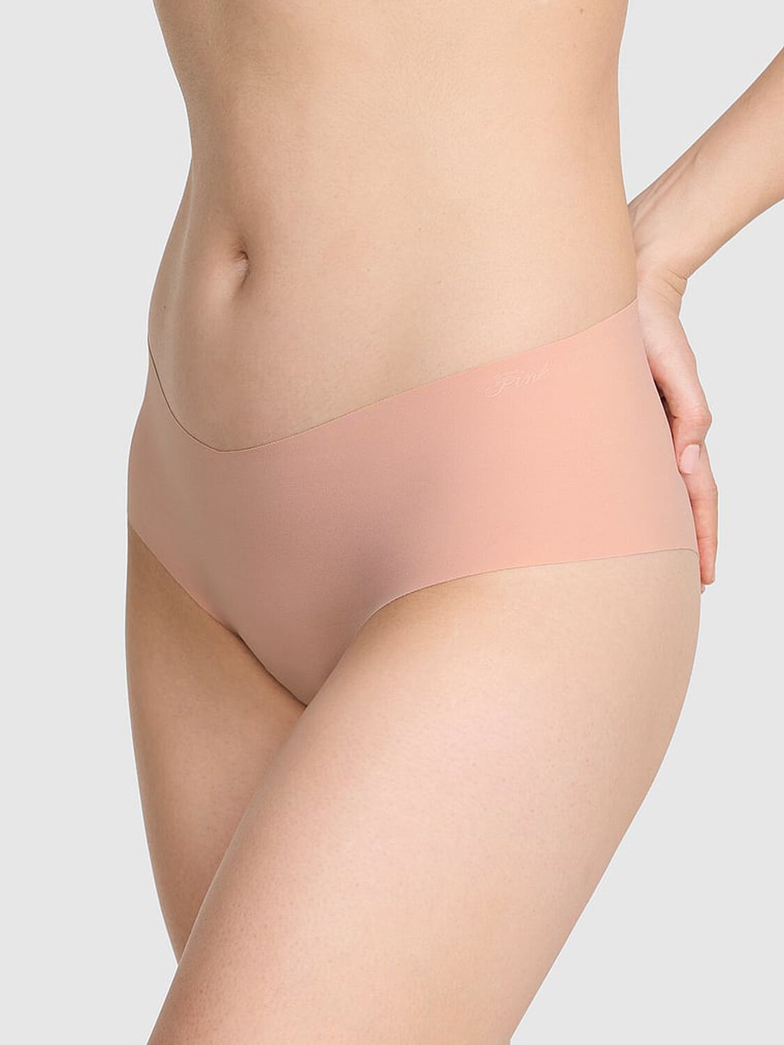 pink Pink No-Show Cheeky Panty Macaron 1 of 3 