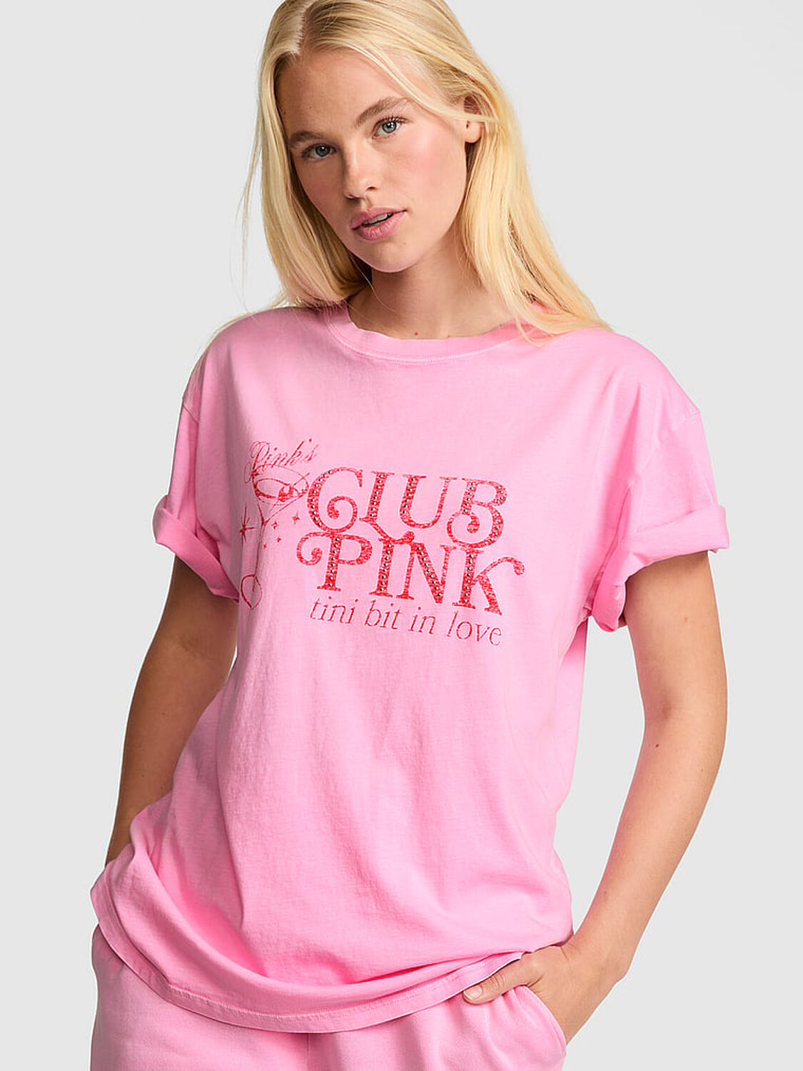 pink Pink Campus Cotton&trade; Tee Pink Lollipop 1 of 3 