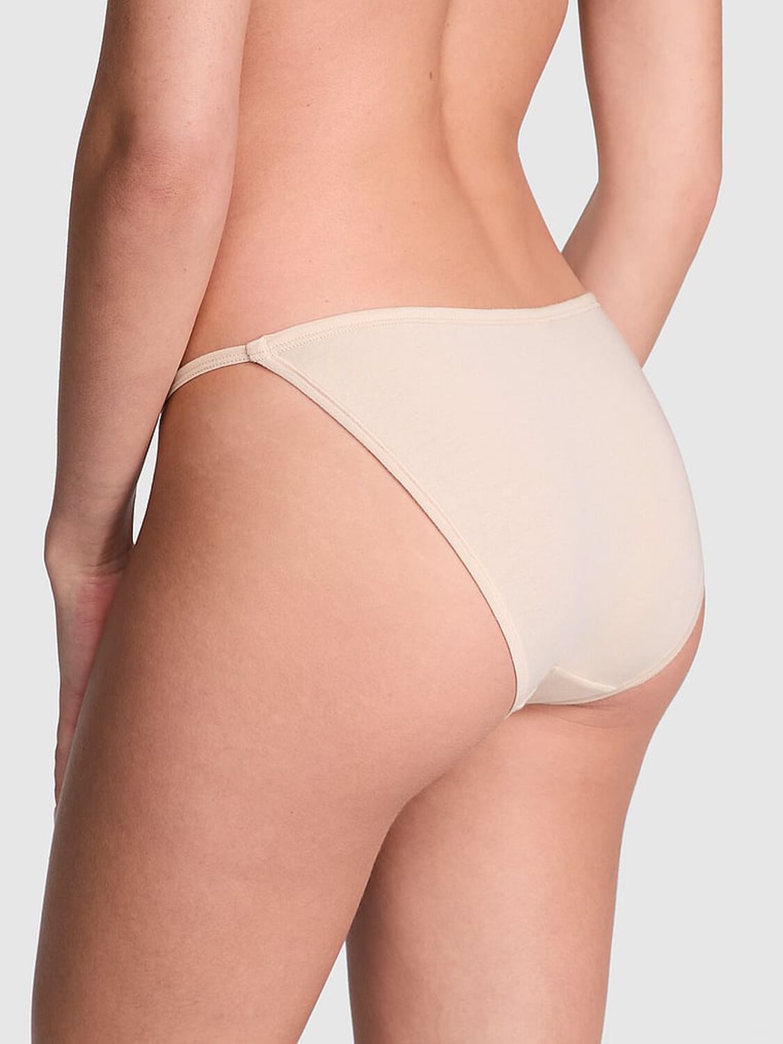 pink Pink Cotton String Bikini Panty Marzipan 2 of 3 
