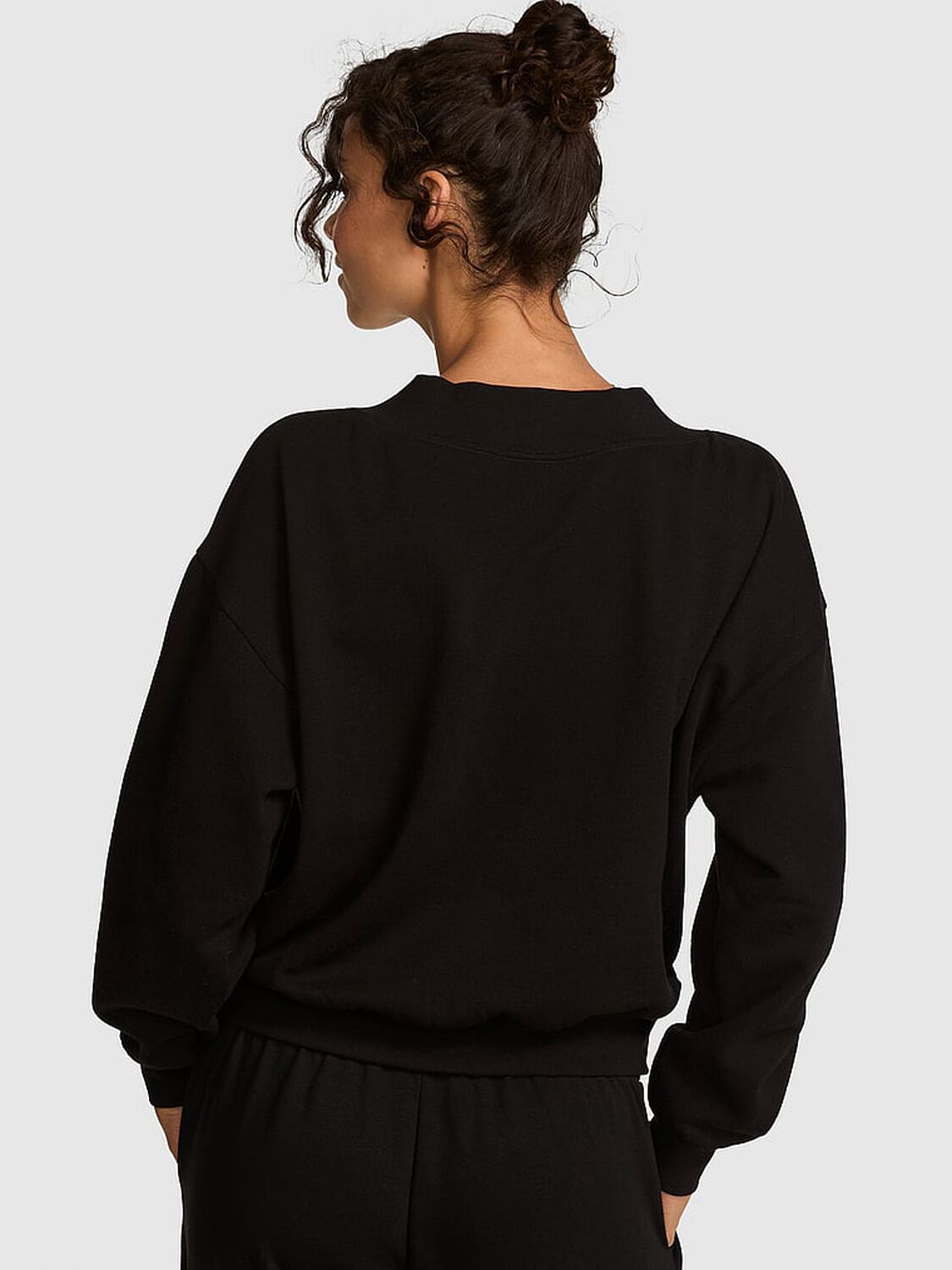 pink Pink Campus Fleece&trade; V-Neck Sweatshirt 2 of 3 