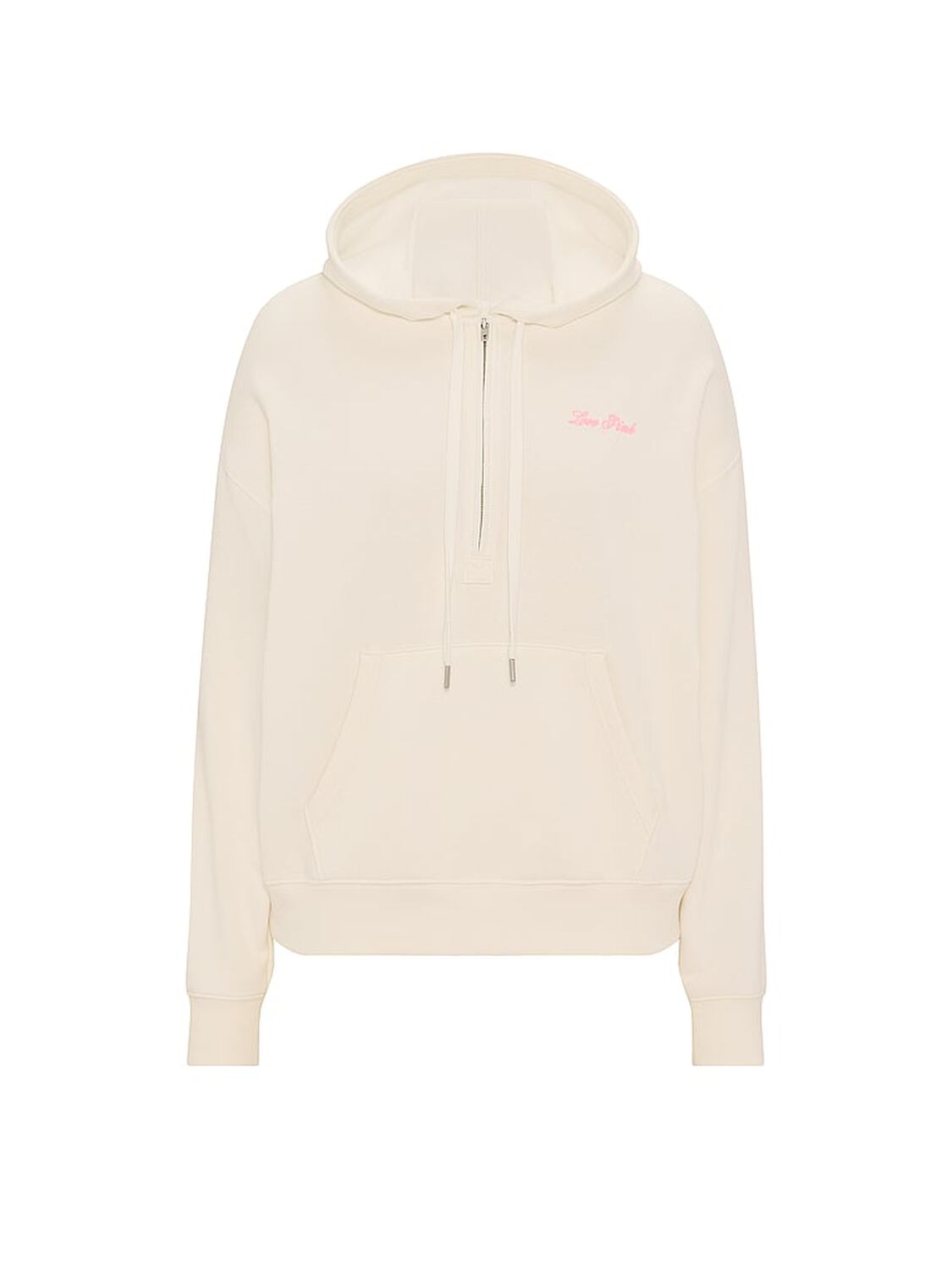 pink Pink Campus Fleece&trade; Half-Zip Hoodie Cozy White 3 of 3 